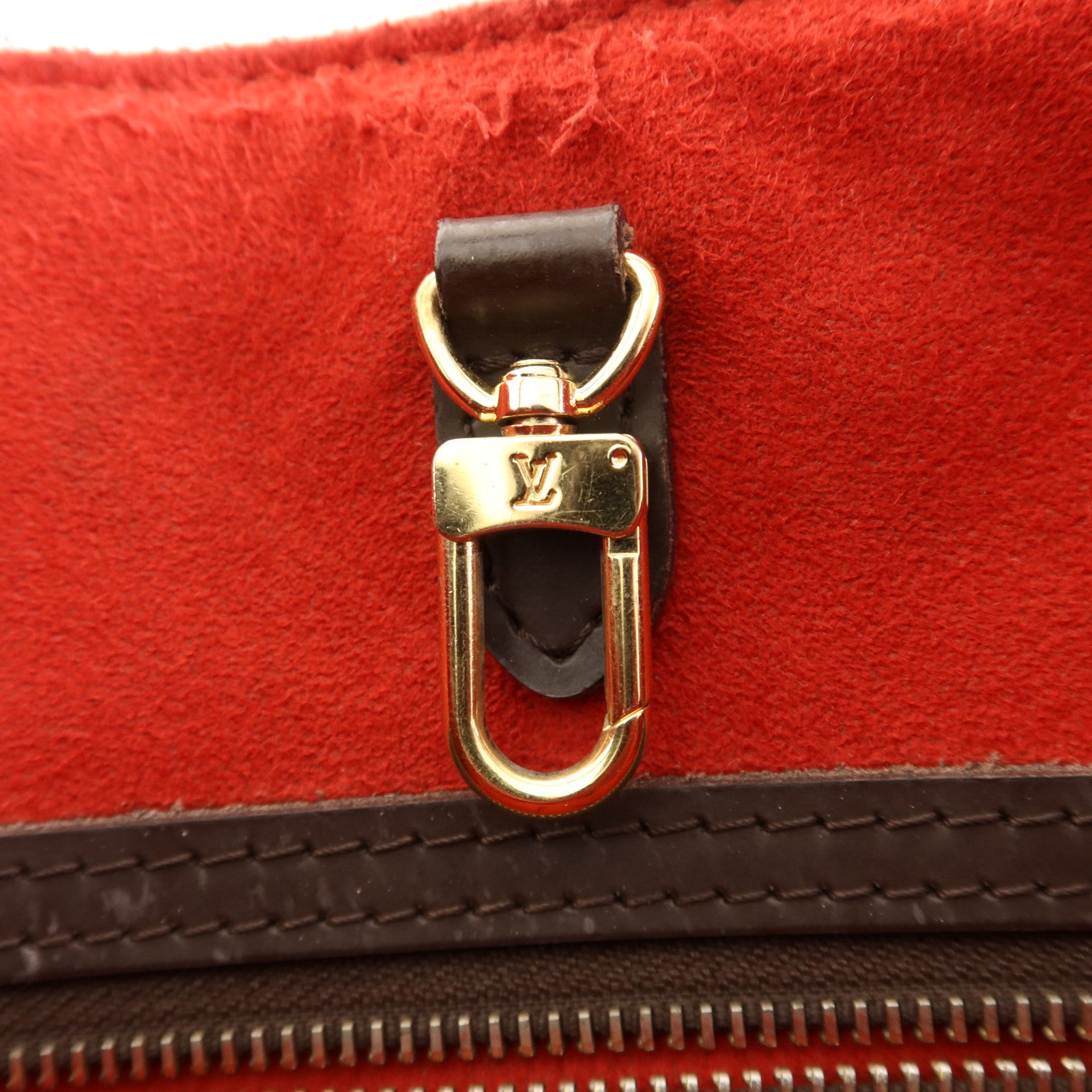 LOUIS VUITTON Damier Hampstead PM金扣手挽袋