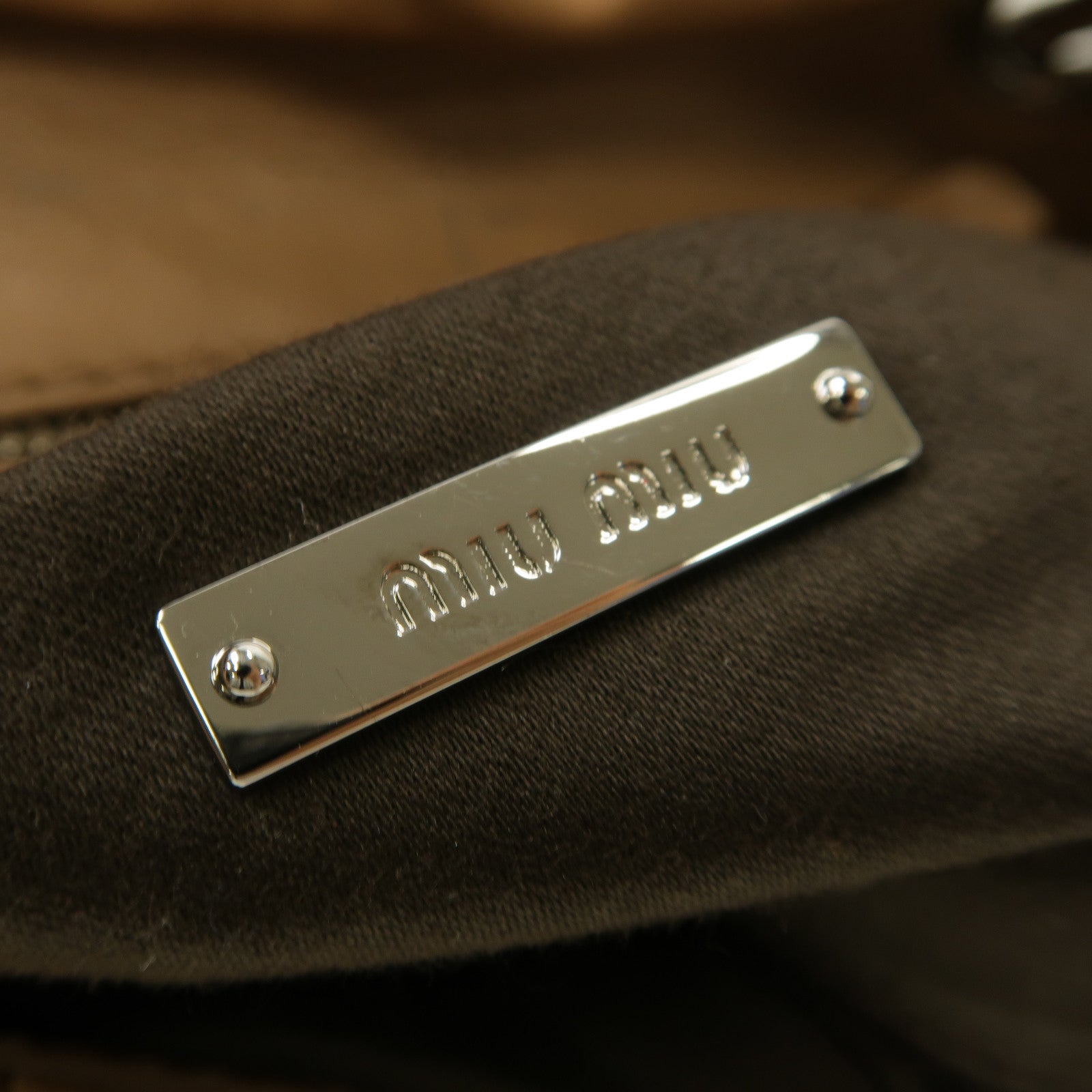 Miu Miu 牛皮皮革Chain Shoulder Bag銀扣鏈帶肩背袋粉紅色