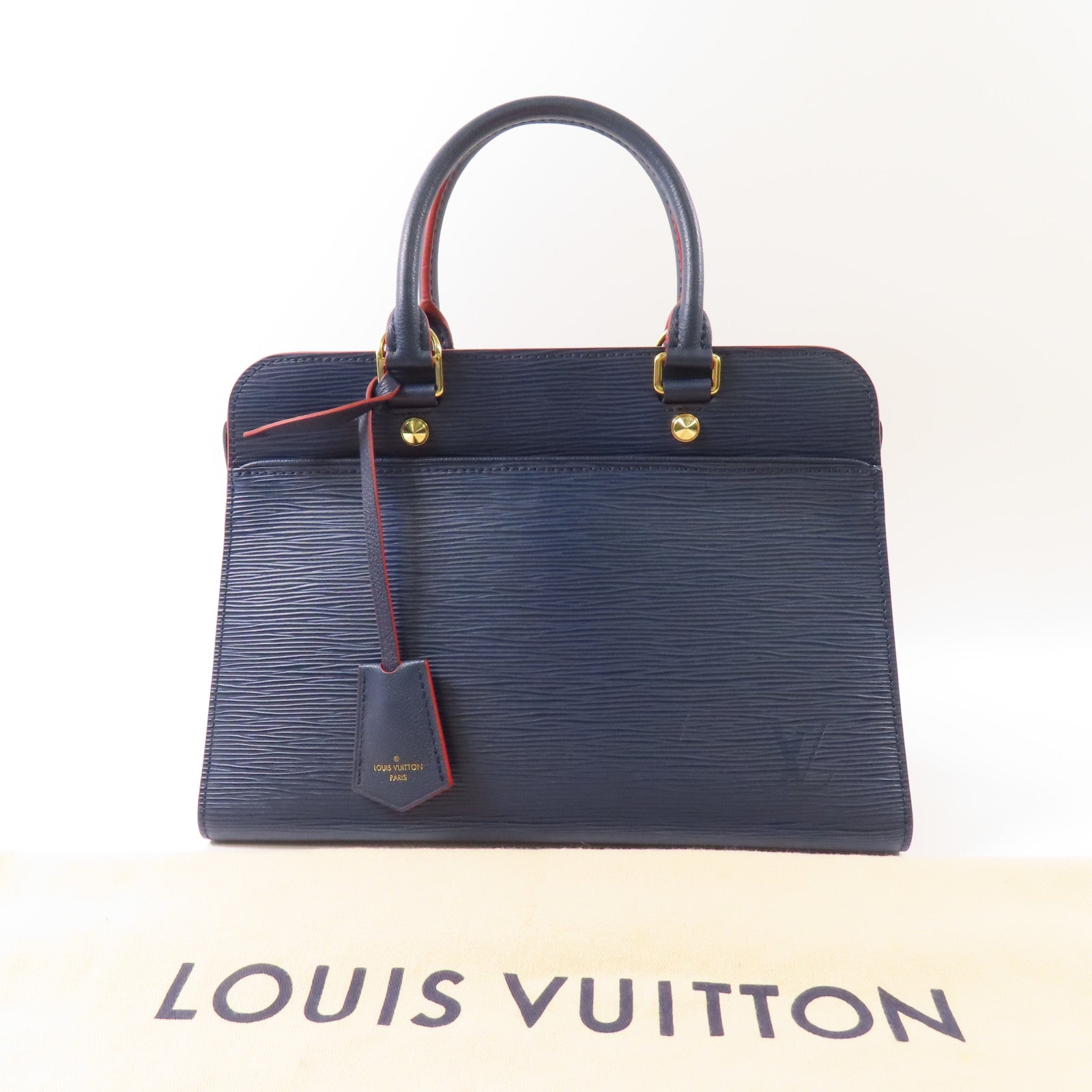 LOUIS VUITTON Epi Veneau MM金扣手挽袋