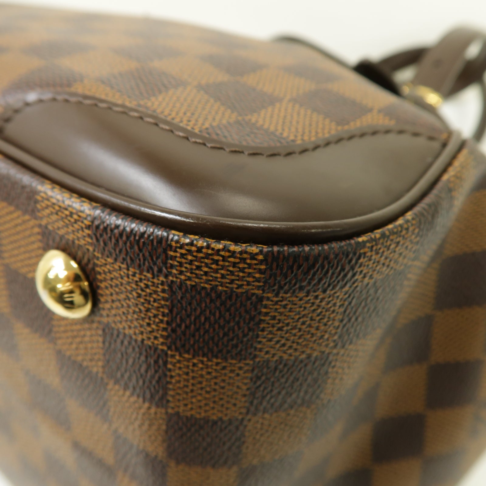 LOUIS VUITTON 【激減優惠】Damier Verona MM金扣肩背袋棕色