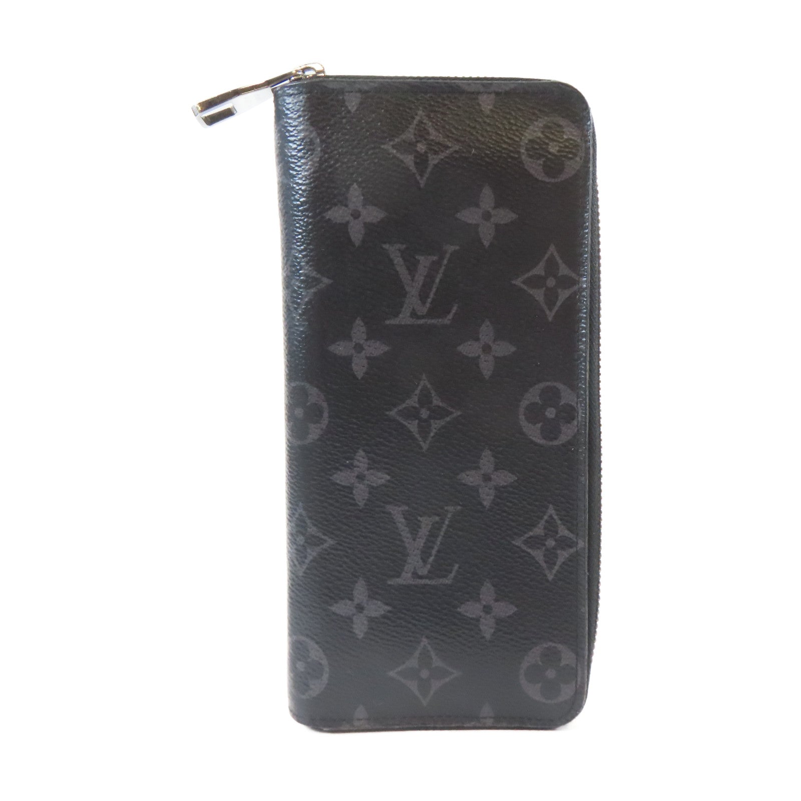 LOUIS VUITTON 【激減優惠】Monogram Eclipse Long Wallet銀扣長錢包黑色