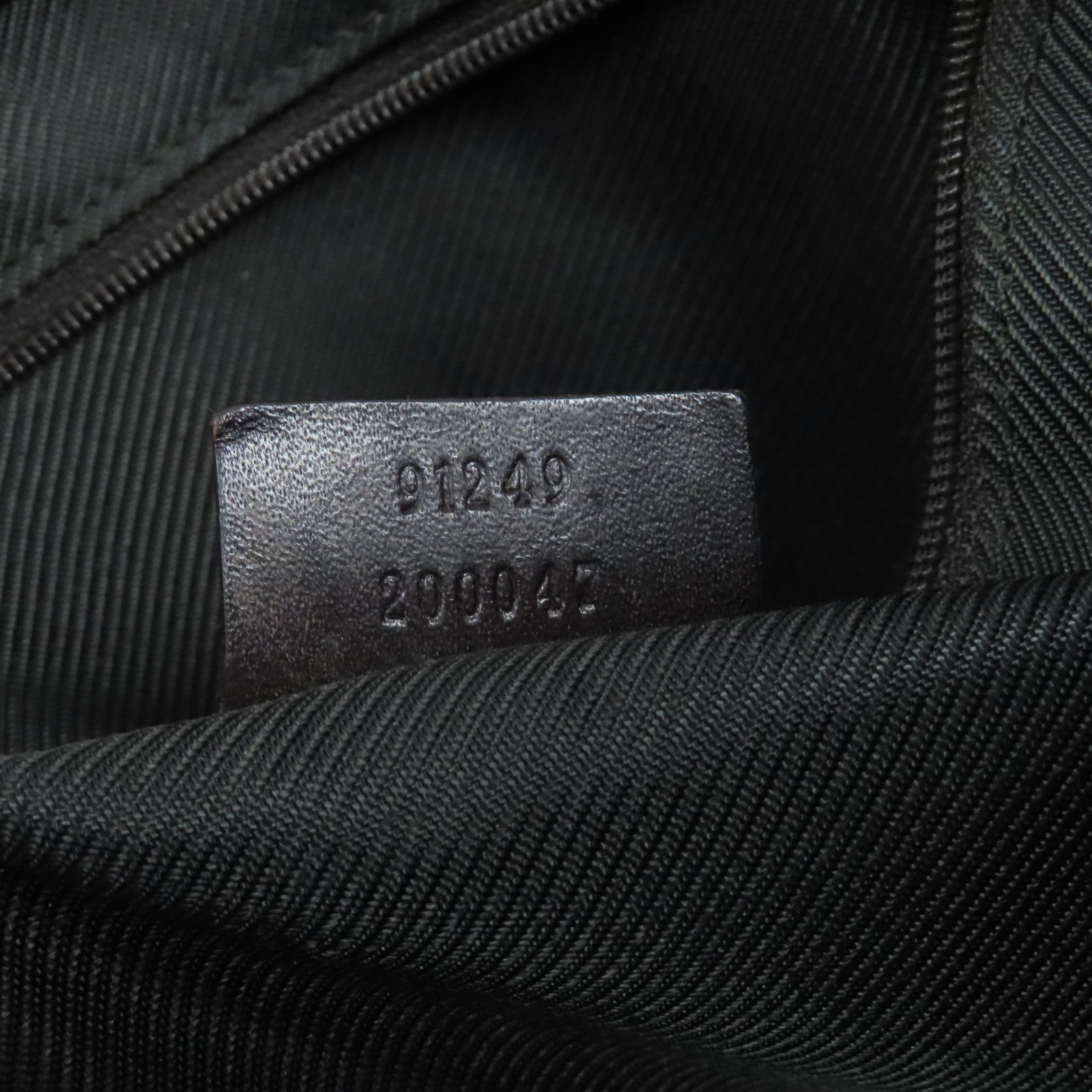 GUCCI 塗層帆布Hand Bag銀扣手挽袋啡色