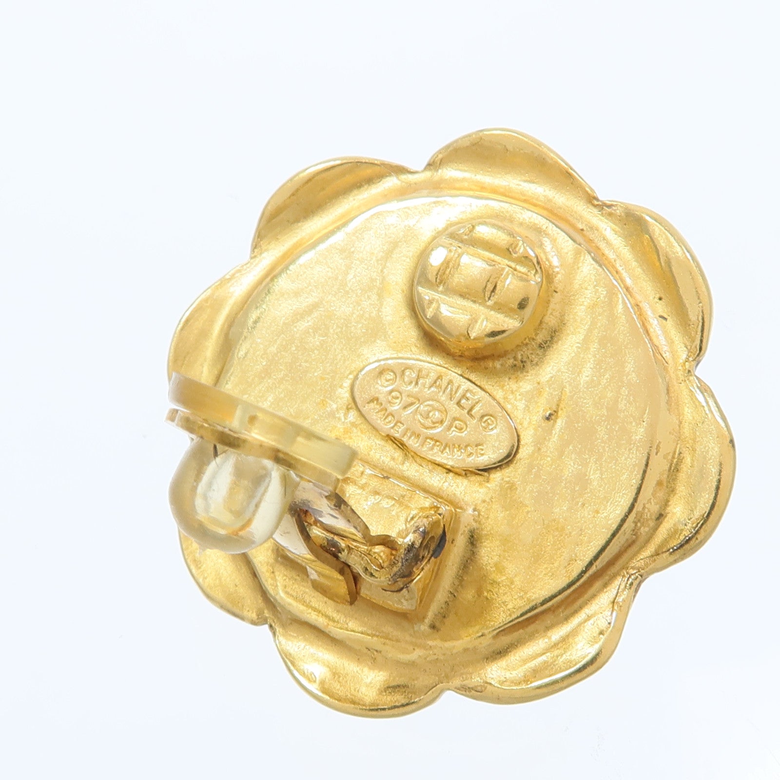 CHANEL 金屬/PVC Vintage Earrings耳環