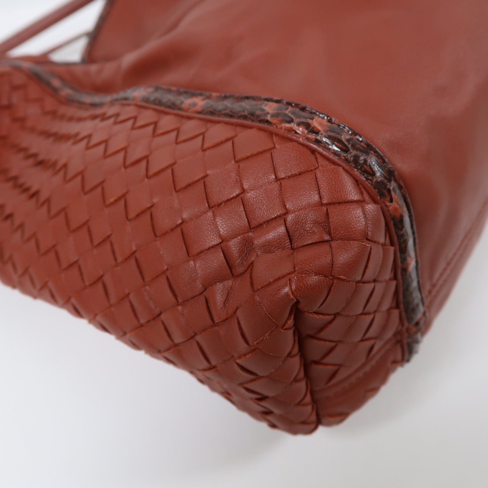 BOTTEGA VENETA 牛皮皮革Tote Bag手挽袋紅色