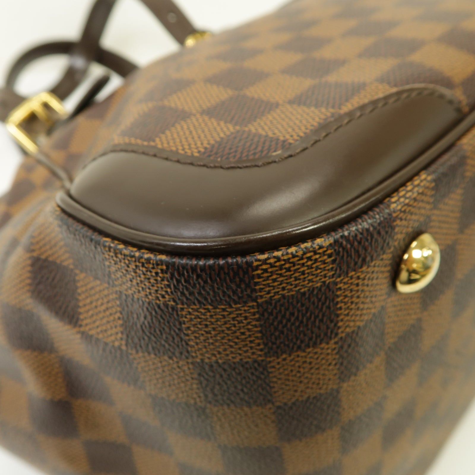 LOUIS VUITTON 【激減優惠】Damier Verona MM金扣肩背袋棕色