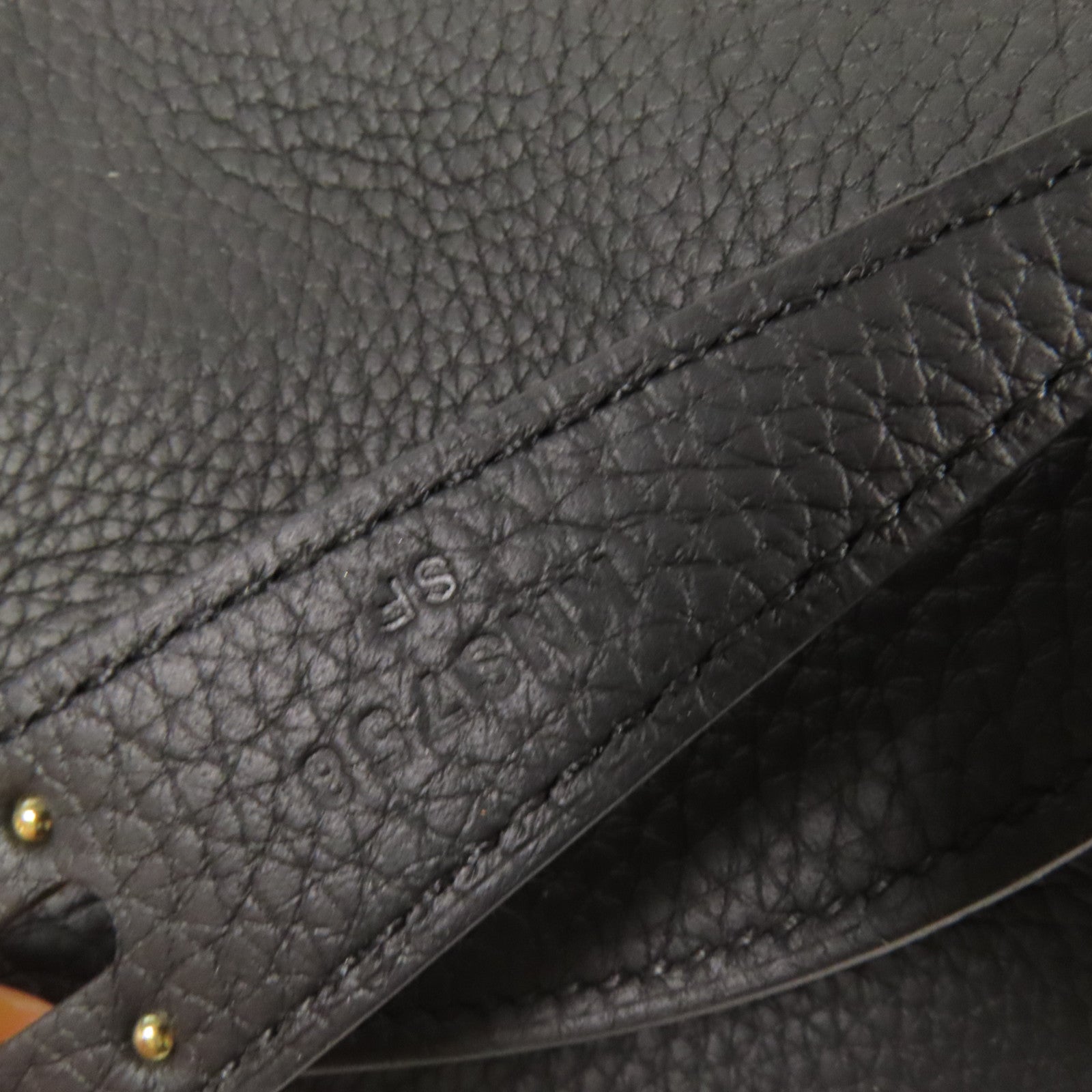 HERMES Clemence皮革Lindy 26金扣手挽肩背兩用袋Noir