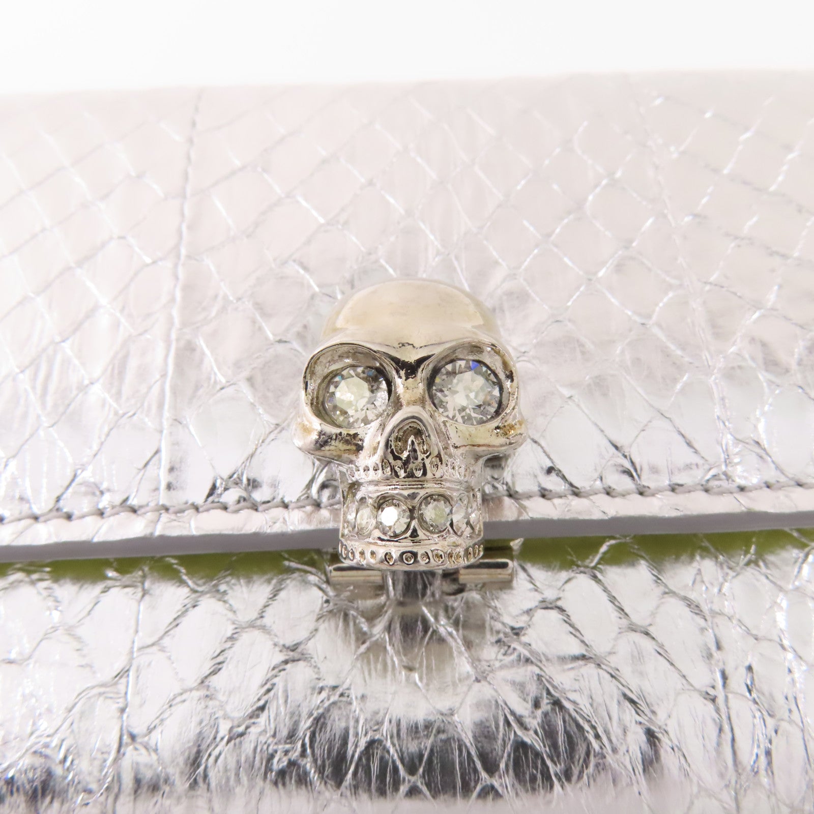SELECTION 皮革Alexander Mcqueen Wallet銀扣長錢包