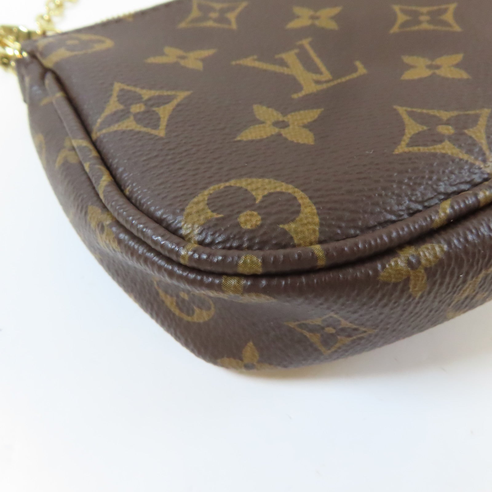 LOUIS VUITTON 【清倉大減價】Monogram Multi Pochette Accessoires金扣手挽肩背兩用袋啡色/粉紅色