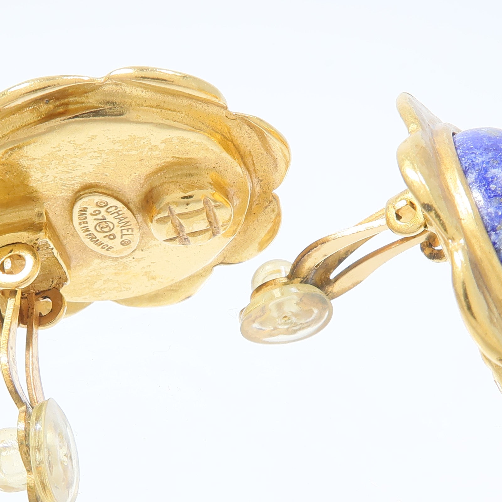CHANEL 金屬/PVC Vintage Earrings耳環