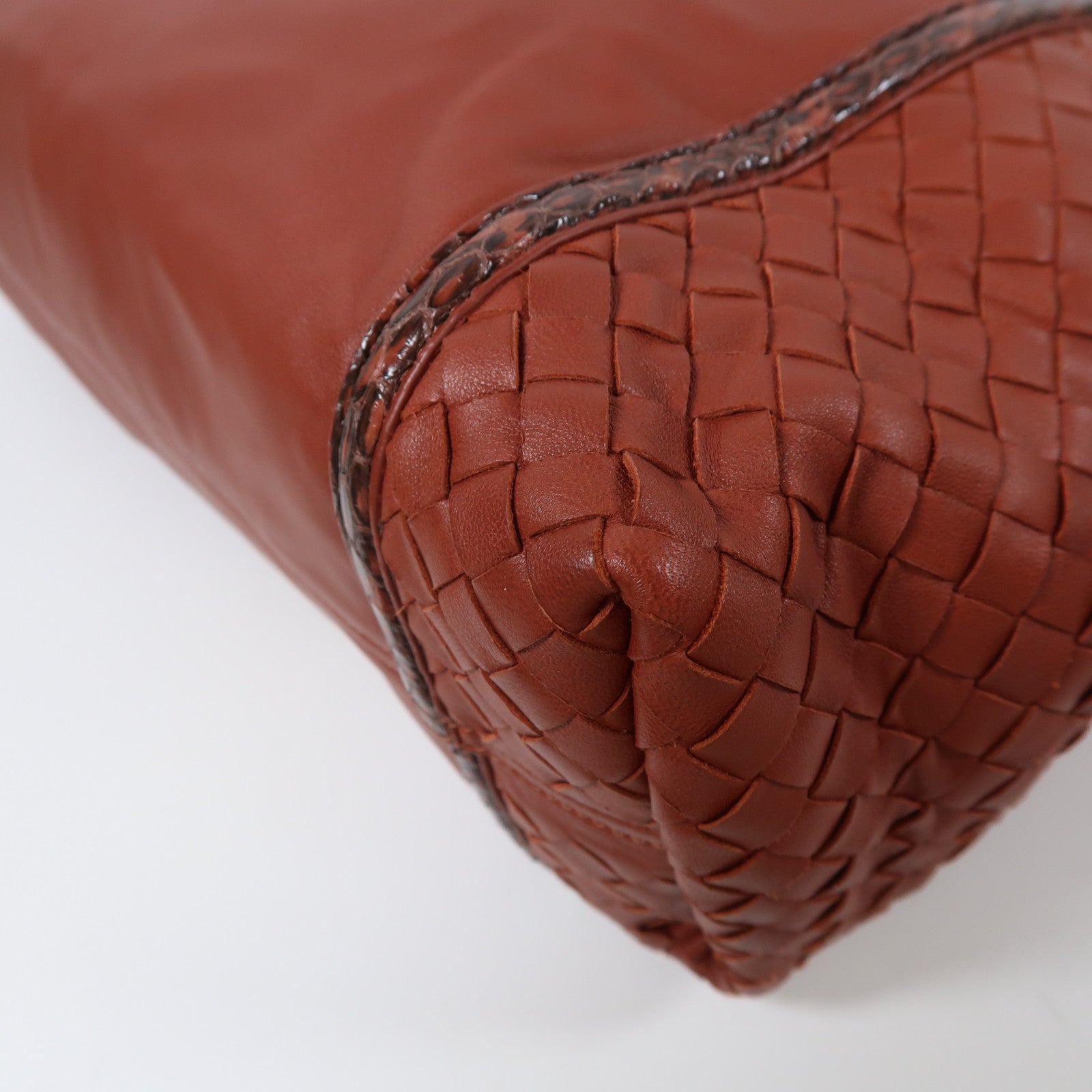 BOTTEGA VENETA 牛皮皮革Tote Bag手挽袋紅色
