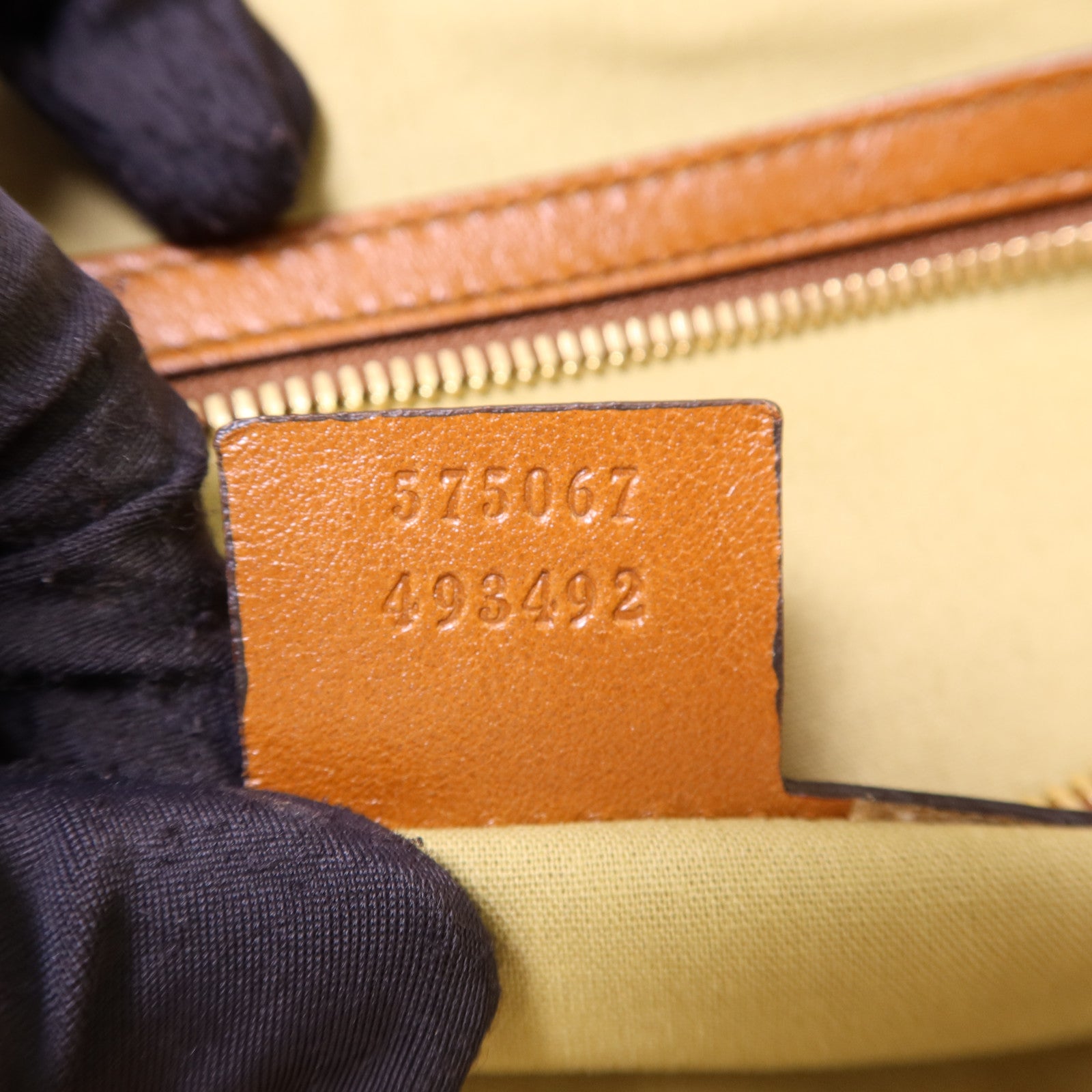 GUCCI 帆布Sherry Line Vintage Tote Bag金扣手挽肩背兩用袋