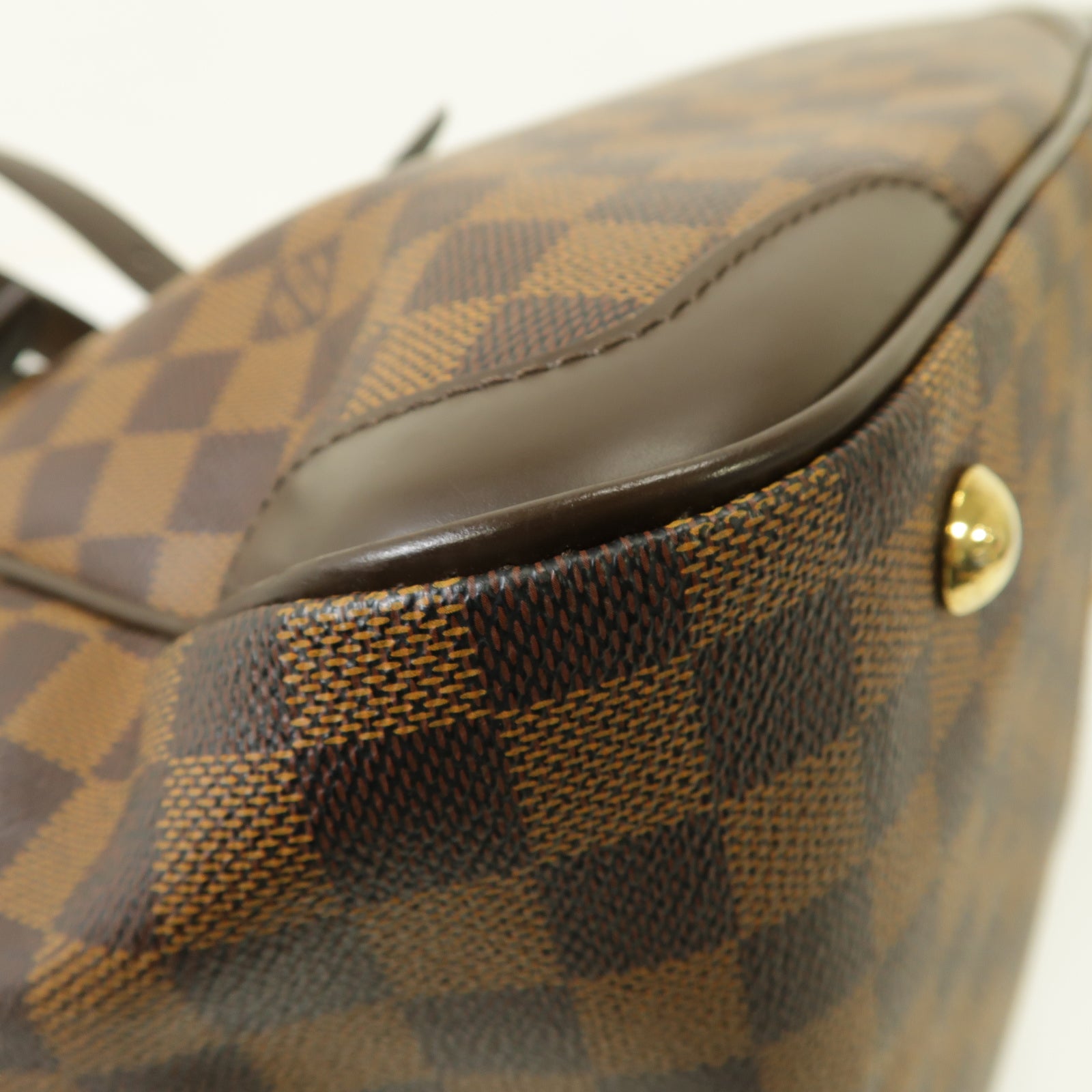 LOUIS VUITTON 【激減優惠】Damier Verona MM金扣肩背袋棕色