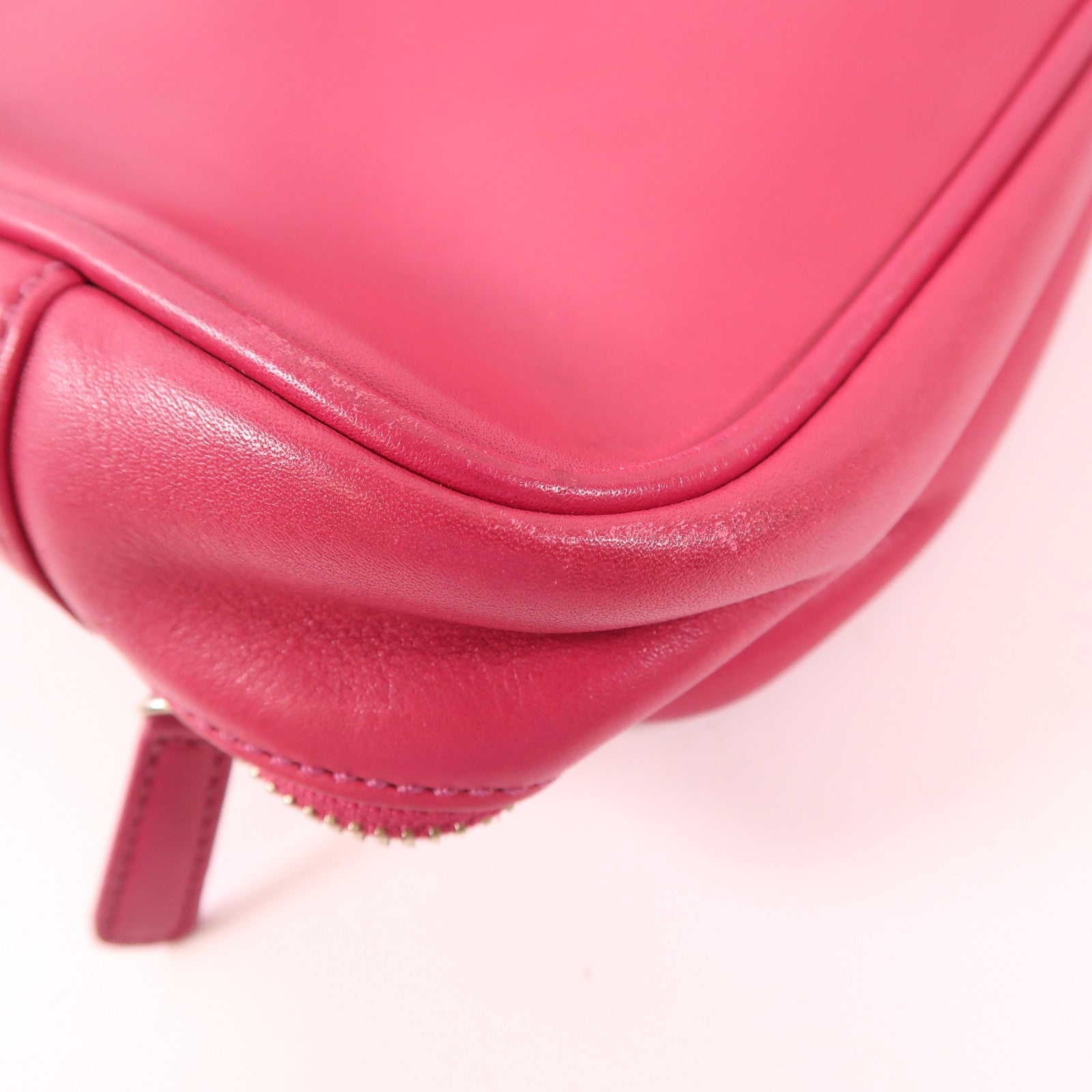 COACH SHW Handbag Calfskin Leather Pink