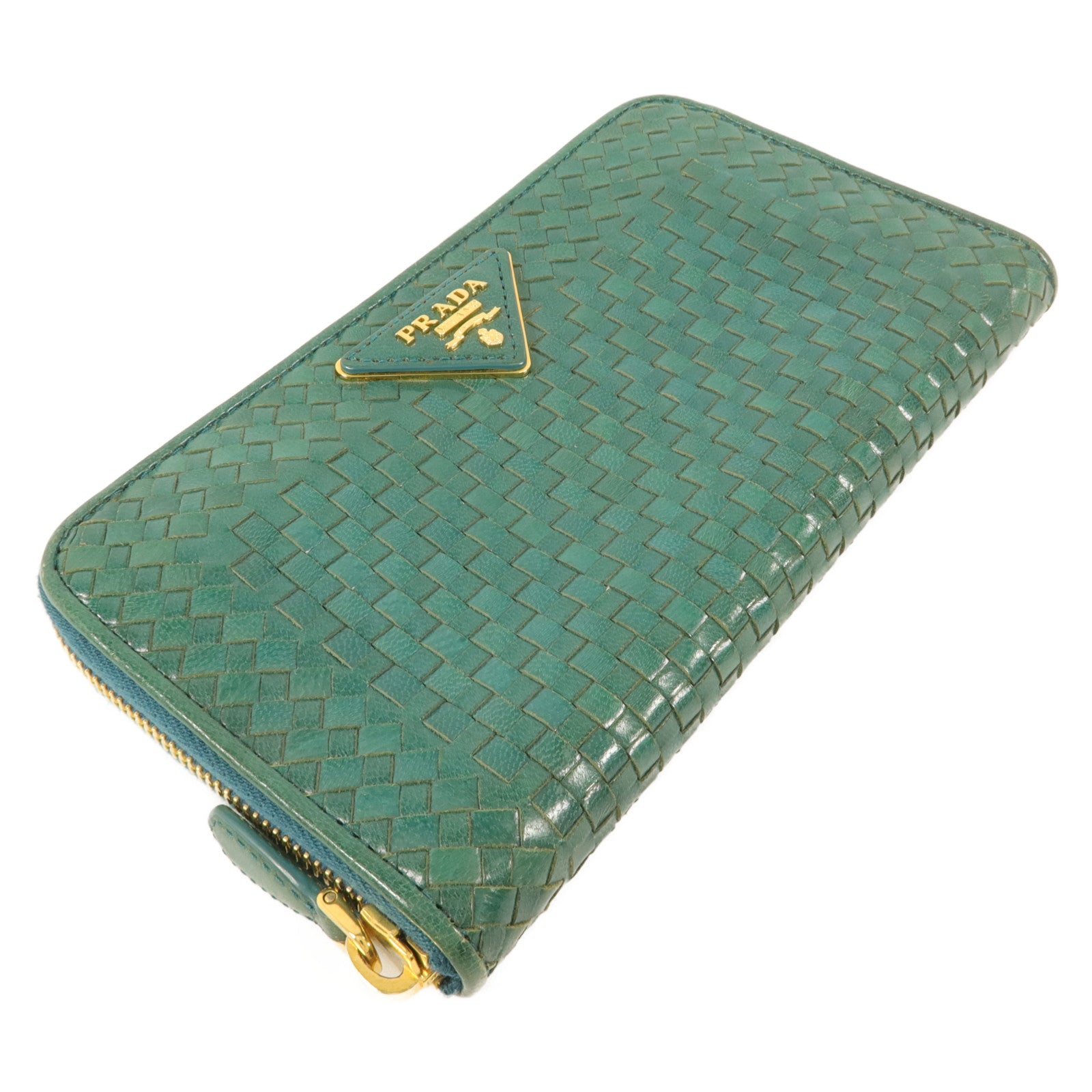 PRADA 牛皮皮革Zipper Long Wallet長錢包