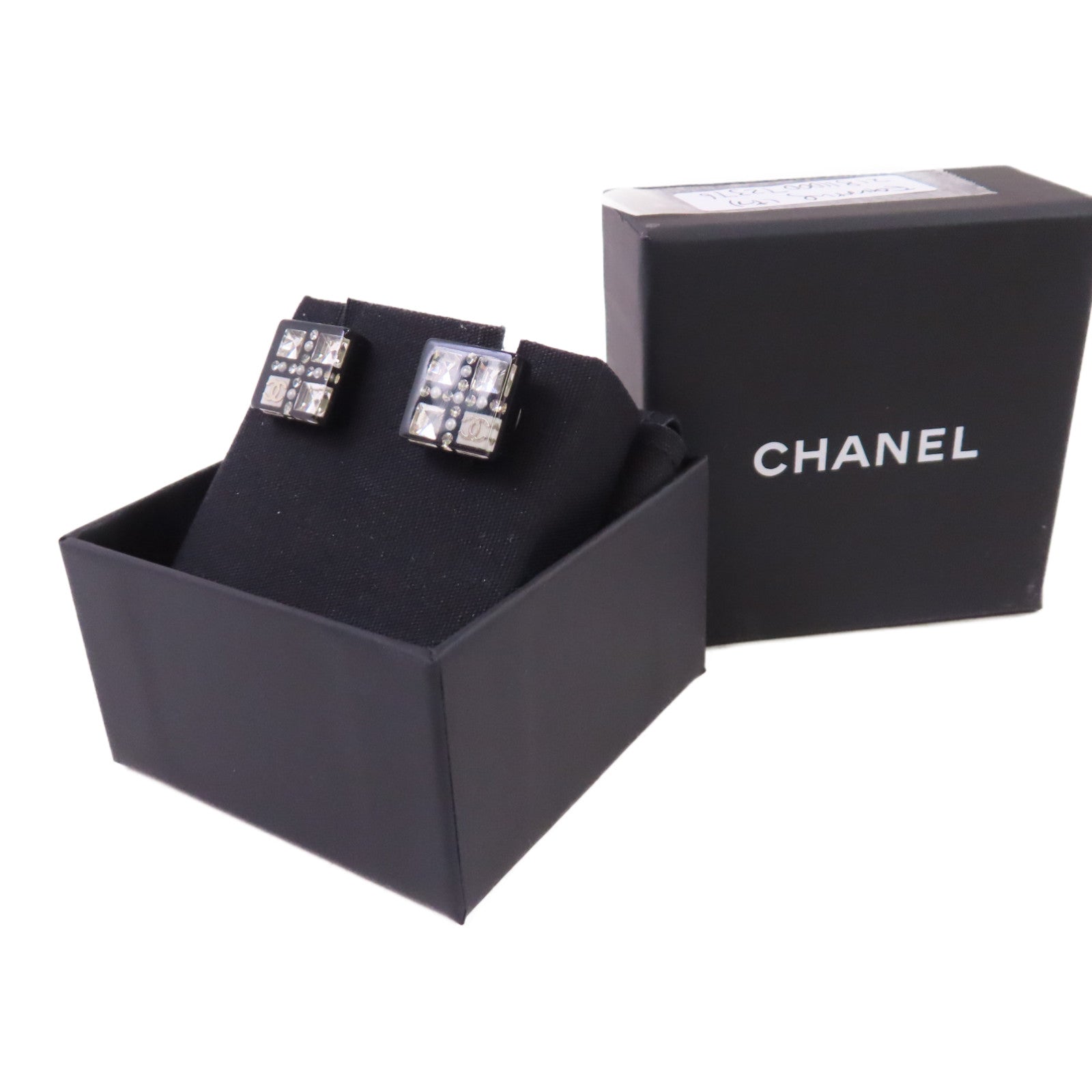 CHANEL 金屬/PVC Earrings耳環黑色/銀色/金色