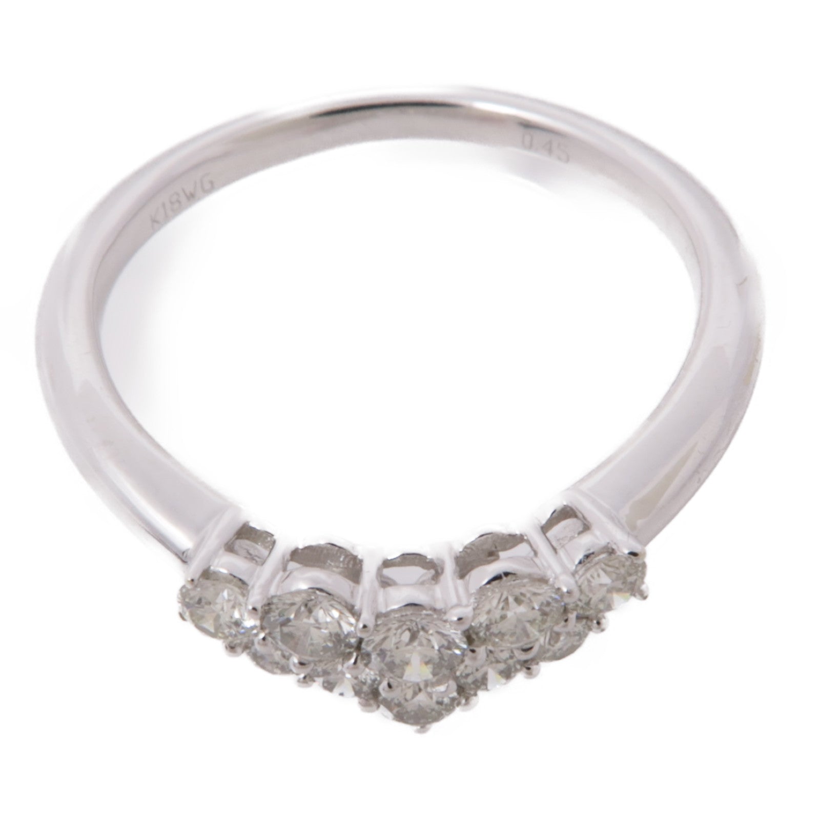 JEWELRY 【激減優惠】18K白金Diamond Ring鑽石戒指US#7.5