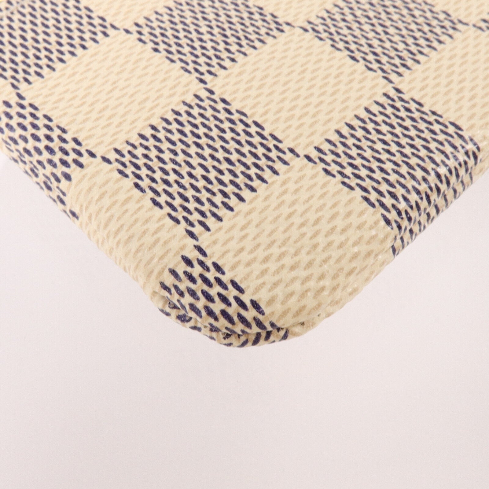 LOUIS VUITTON Damier Azur Pochette Cles Key Pouch Coin Purse金扣鎖匙/零錢包