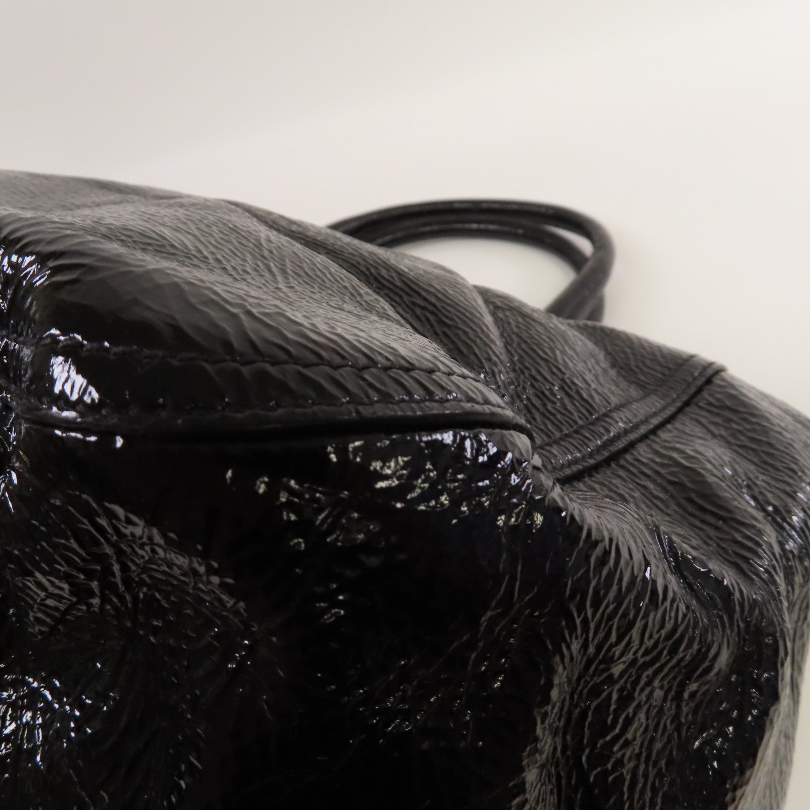 PRADA 【激減優惠】牛皮皮革2 Way Shoulder金扣手挽肩背兩用袋黑色