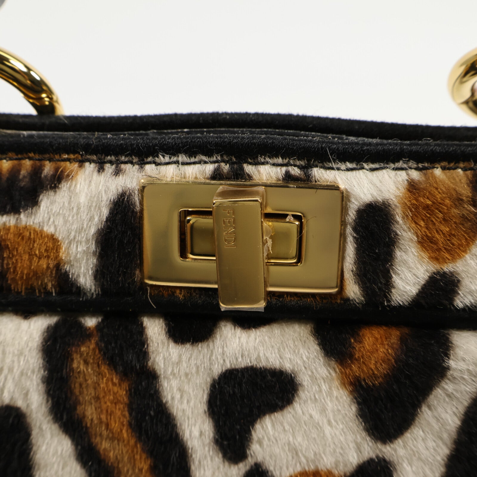 FENDI 馬毛Peekaboo ISeeU Petite手挽肩背兩用袋