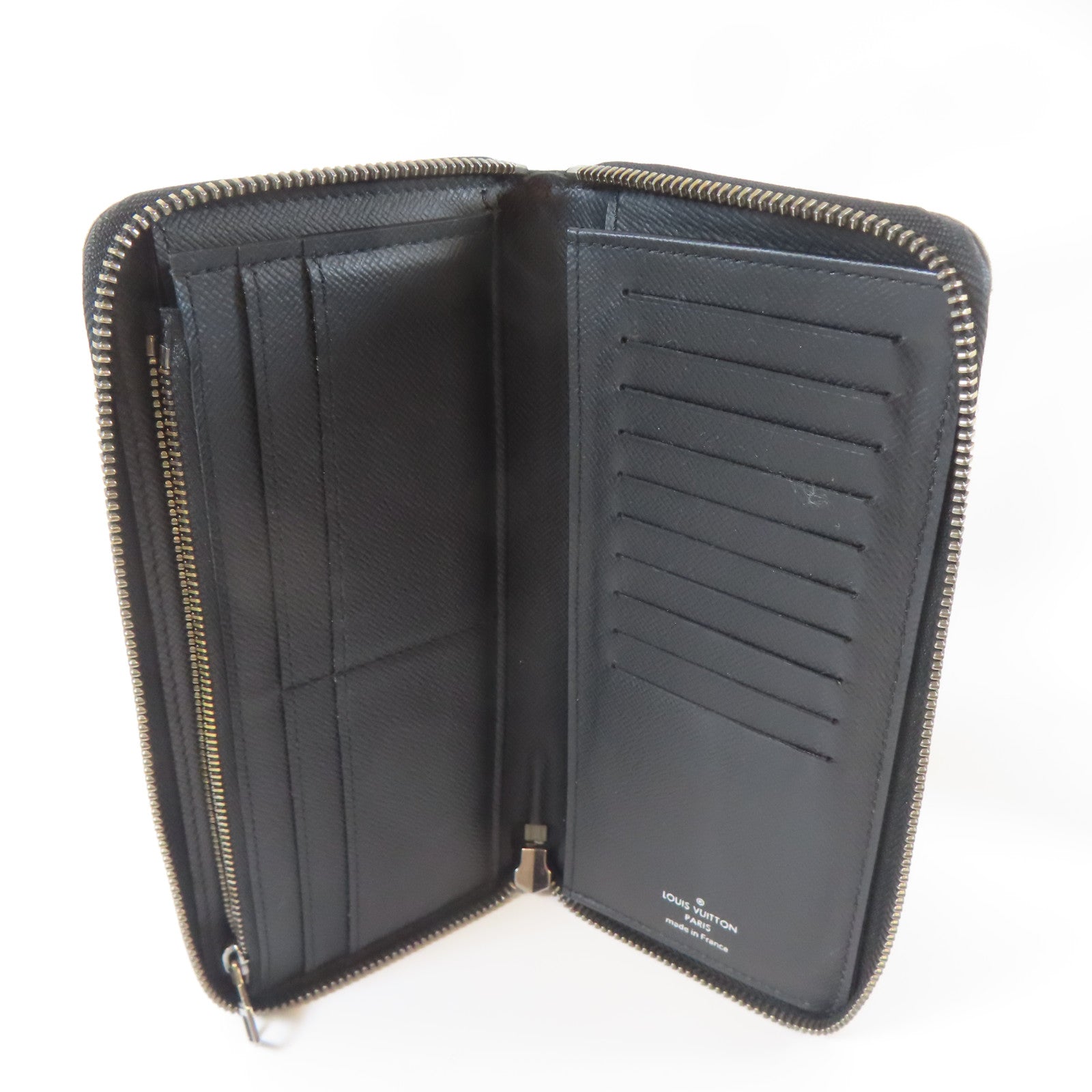 LOUIS VUITTON 【激減優惠】Monogram Eclipse Long Wallet銀扣長錢包黑色