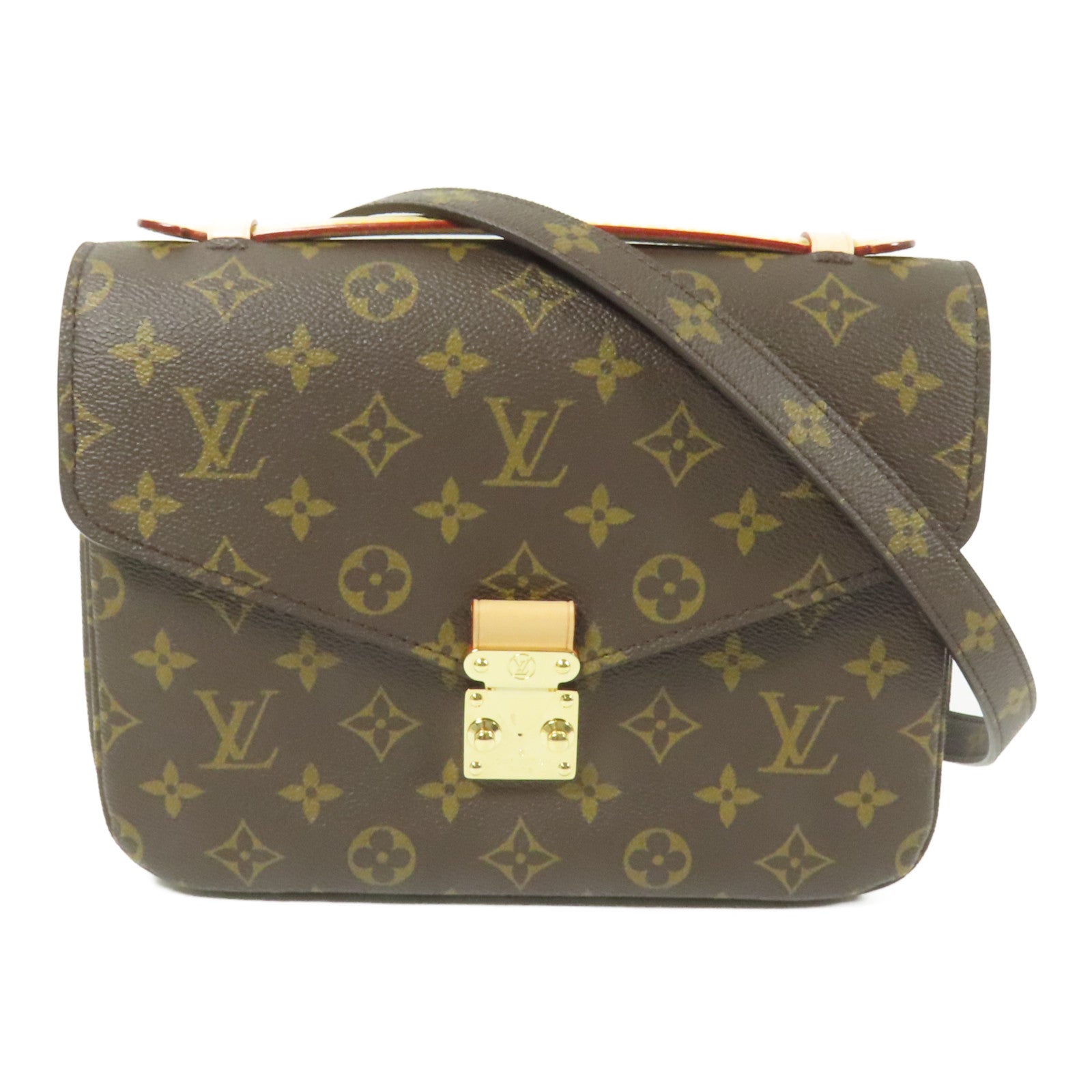 LOUIS VUITTON Monogram Pochette Metis MM金扣手挽肩背兩用袋