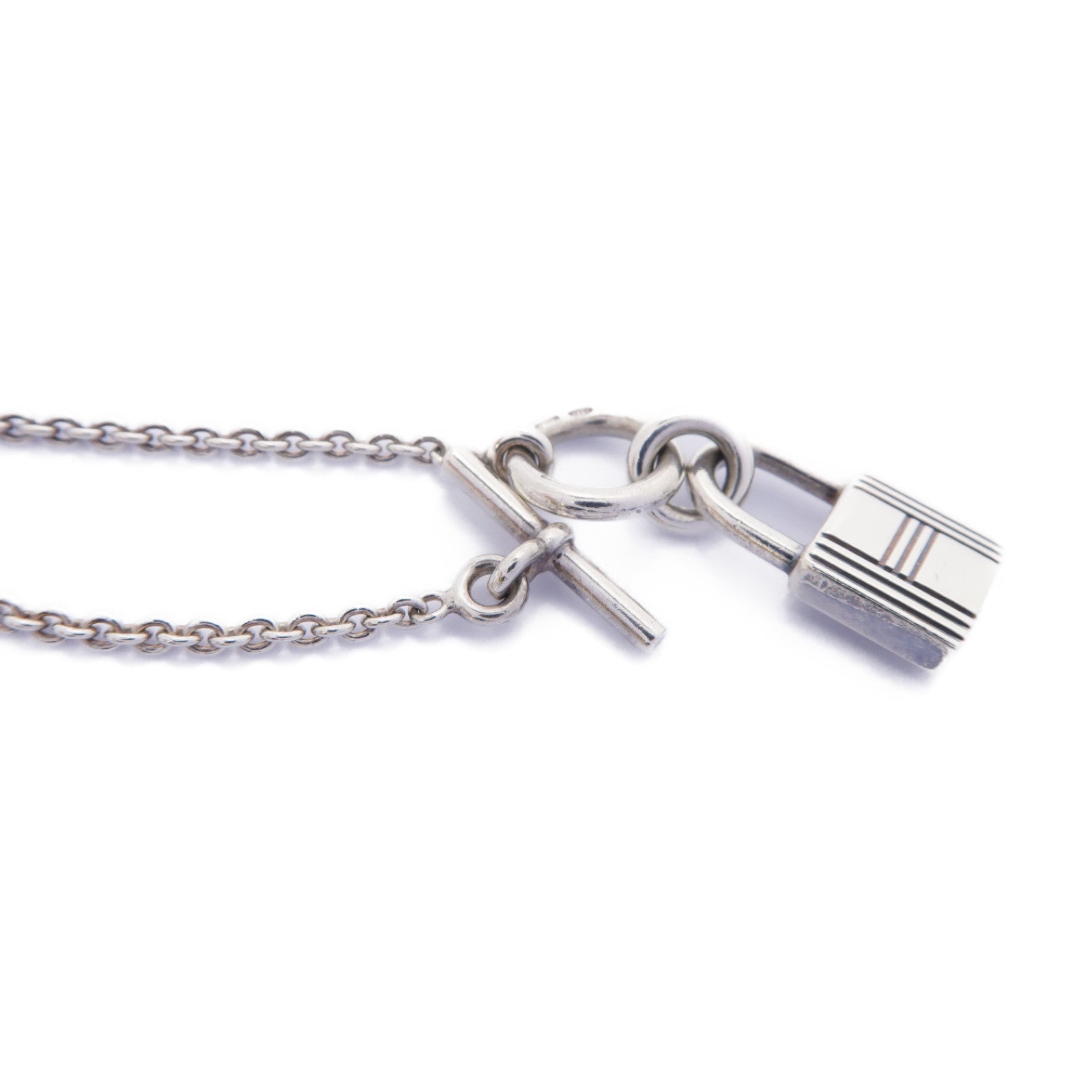 HERMES 925純銀Kelly Cadenas Pendant項鍊