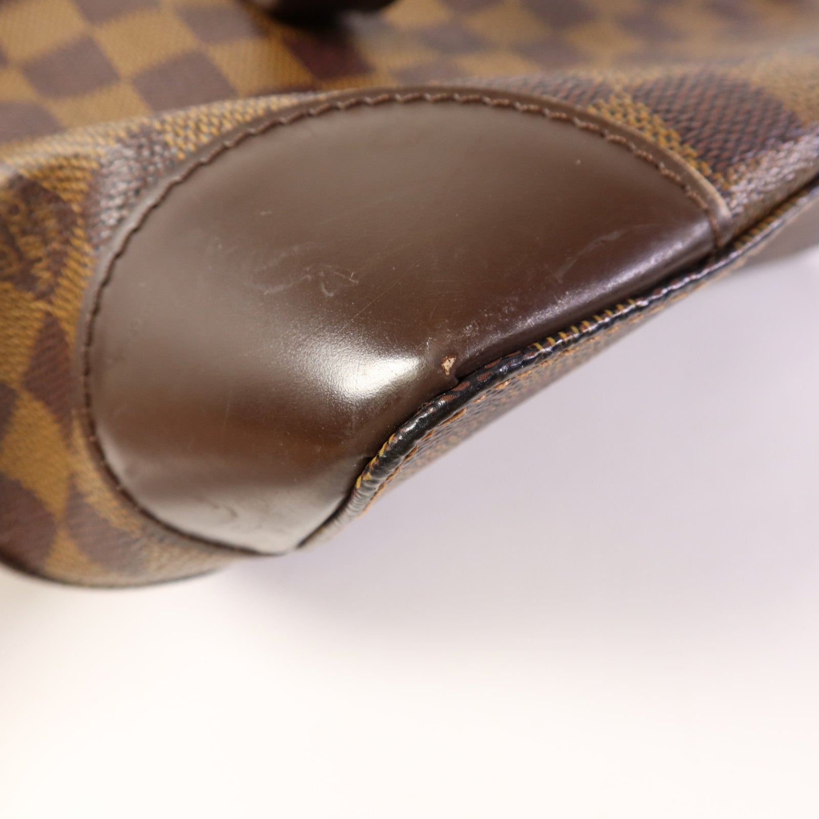 LOUIS VUITTON Damier Hampstead PM金扣手挽袋