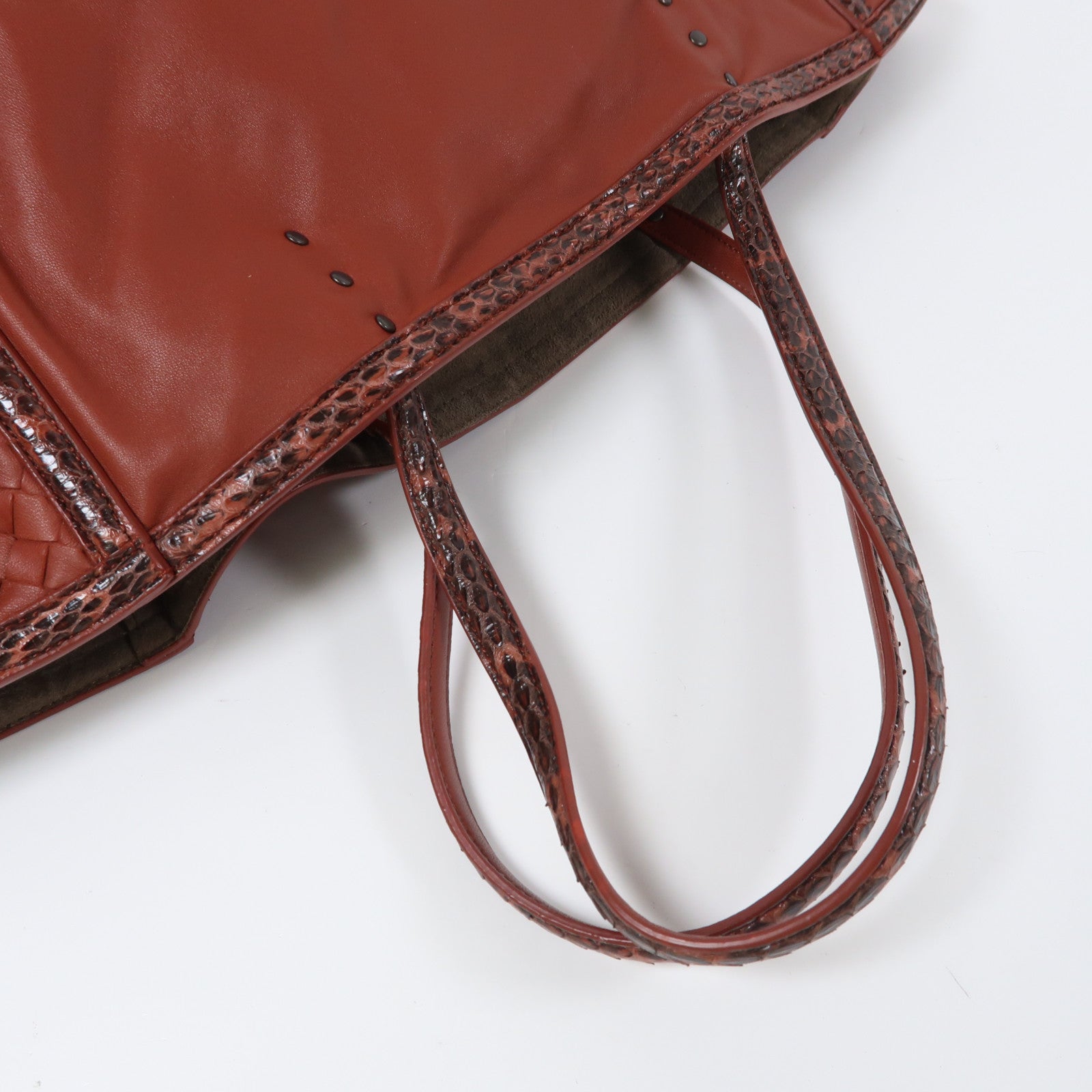 BOTTEGA VENETA 牛皮皮革Tote Bag手挽袋紅色