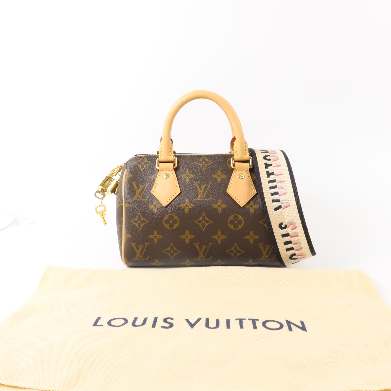LOUIS VUITTON Monogram Speedy Bandouliere 20手挽肩背兩用袋