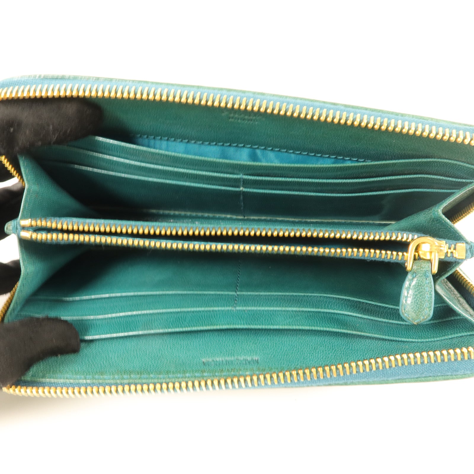 PRADA 牛皮皮革Zipper Long Wallet長錢包