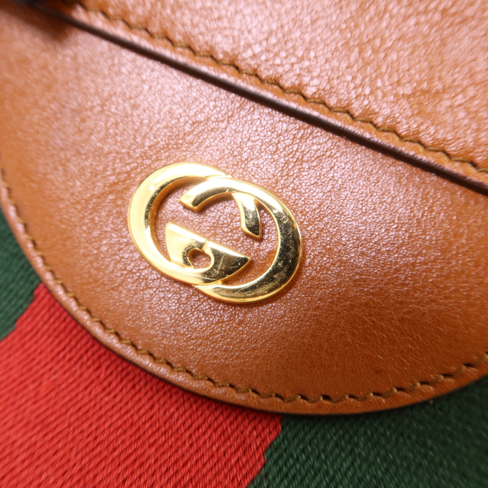 GUCCI 帆布Sherry Line Vintage Tote Bag金扣手挽肩背兩用袋