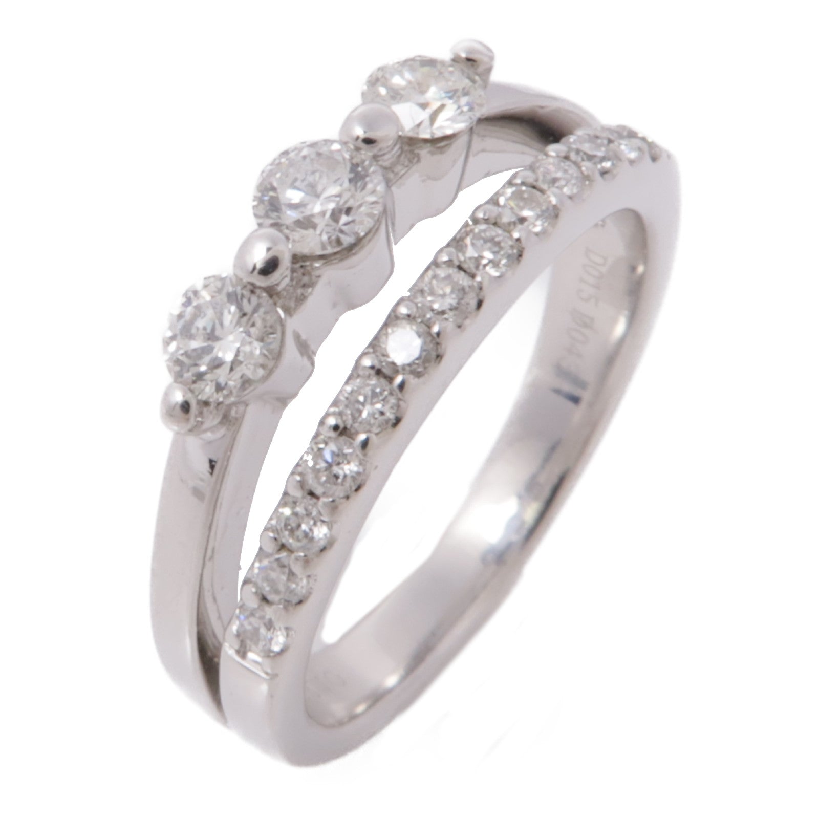 JEWELRY【激減優惠】 18K白金Diamond Ring鑽石戒指US#5.75