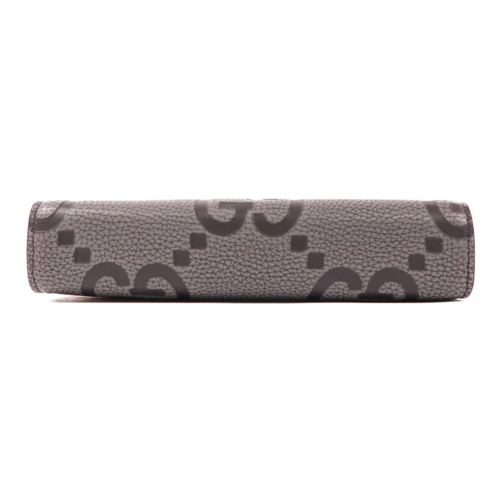 GUCCI SHW Jumbo GG Mini Shoulder Bag Black/Gray Leather 795240