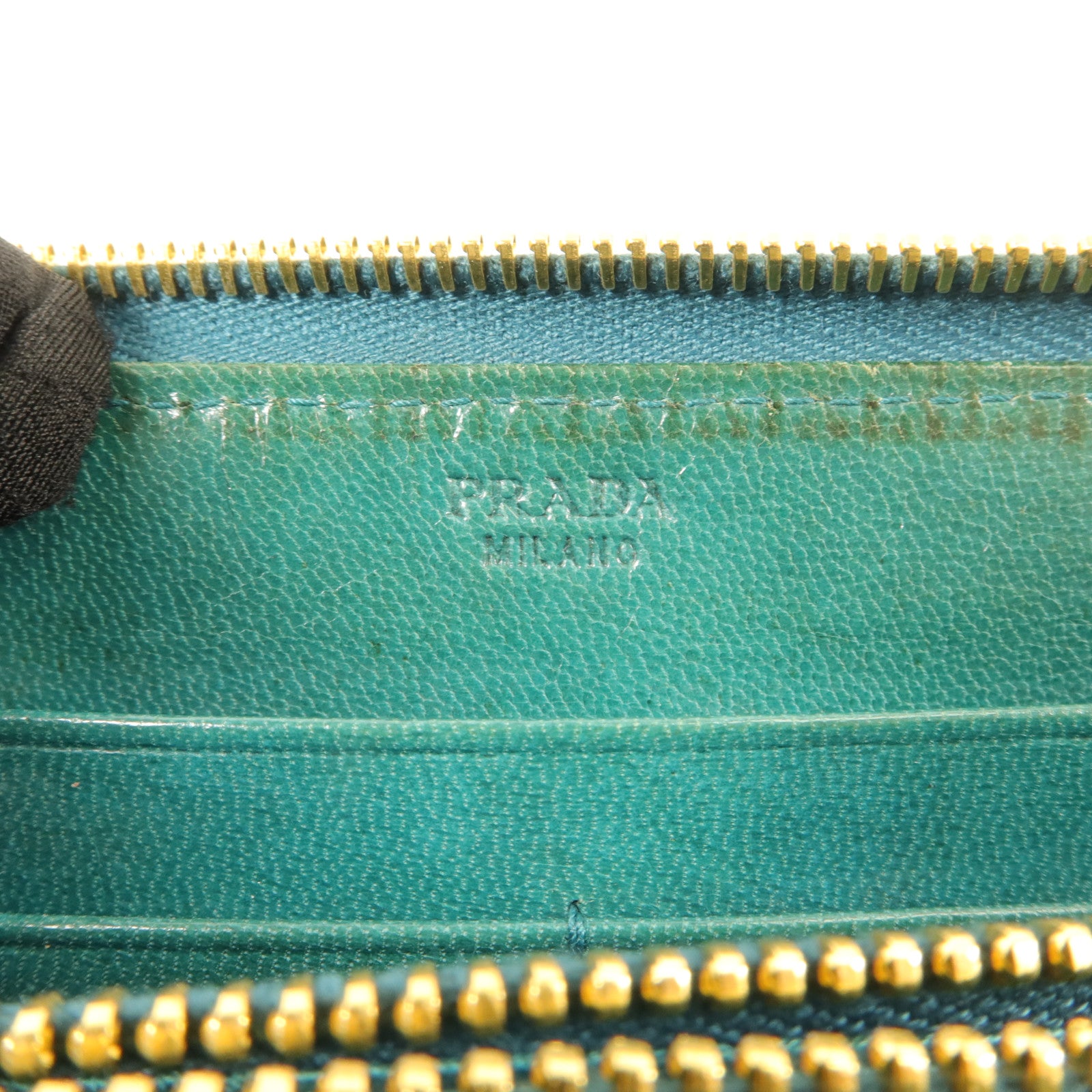 PRADA 牛皮皮革Zipper Long Wallet長錢包