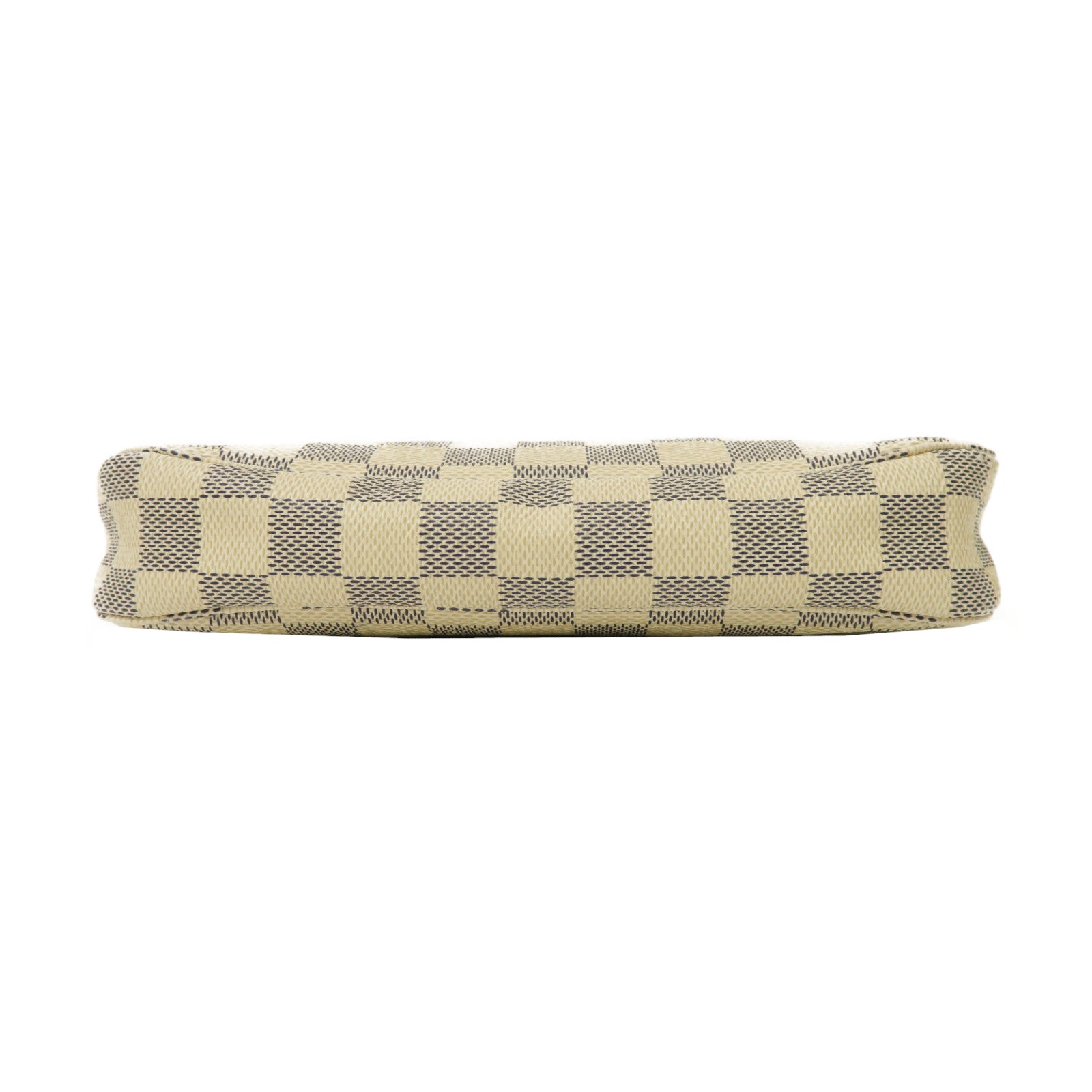 LOUIS VUITTON Damier Azur Pochette Accessoires金扣手拿包白色