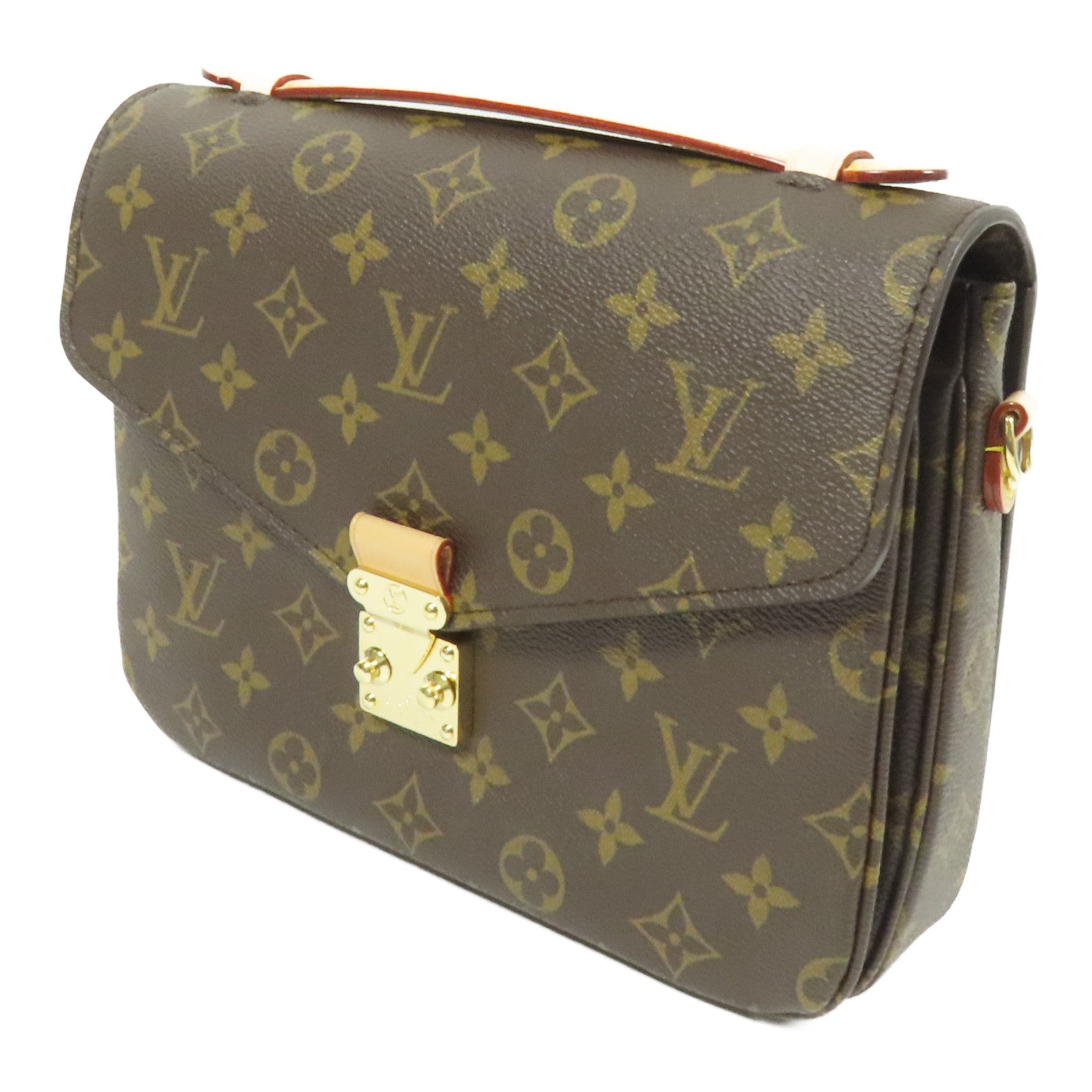 LOUIS VUITTON Monogram Pochette Metis MM金扣手挽肩背兩用袋