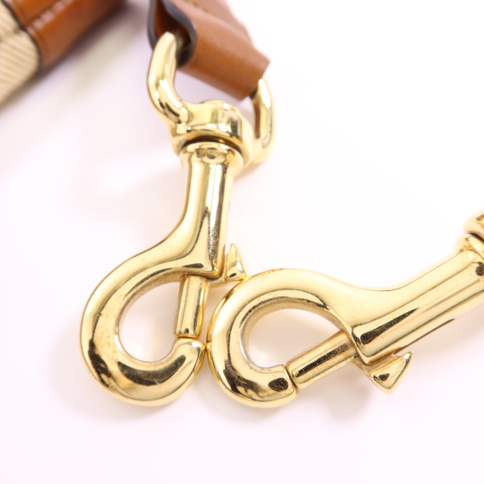 GUCCI 帆布Sherry Line Vintage Tote Bag金扣手挽肩背兩用袋