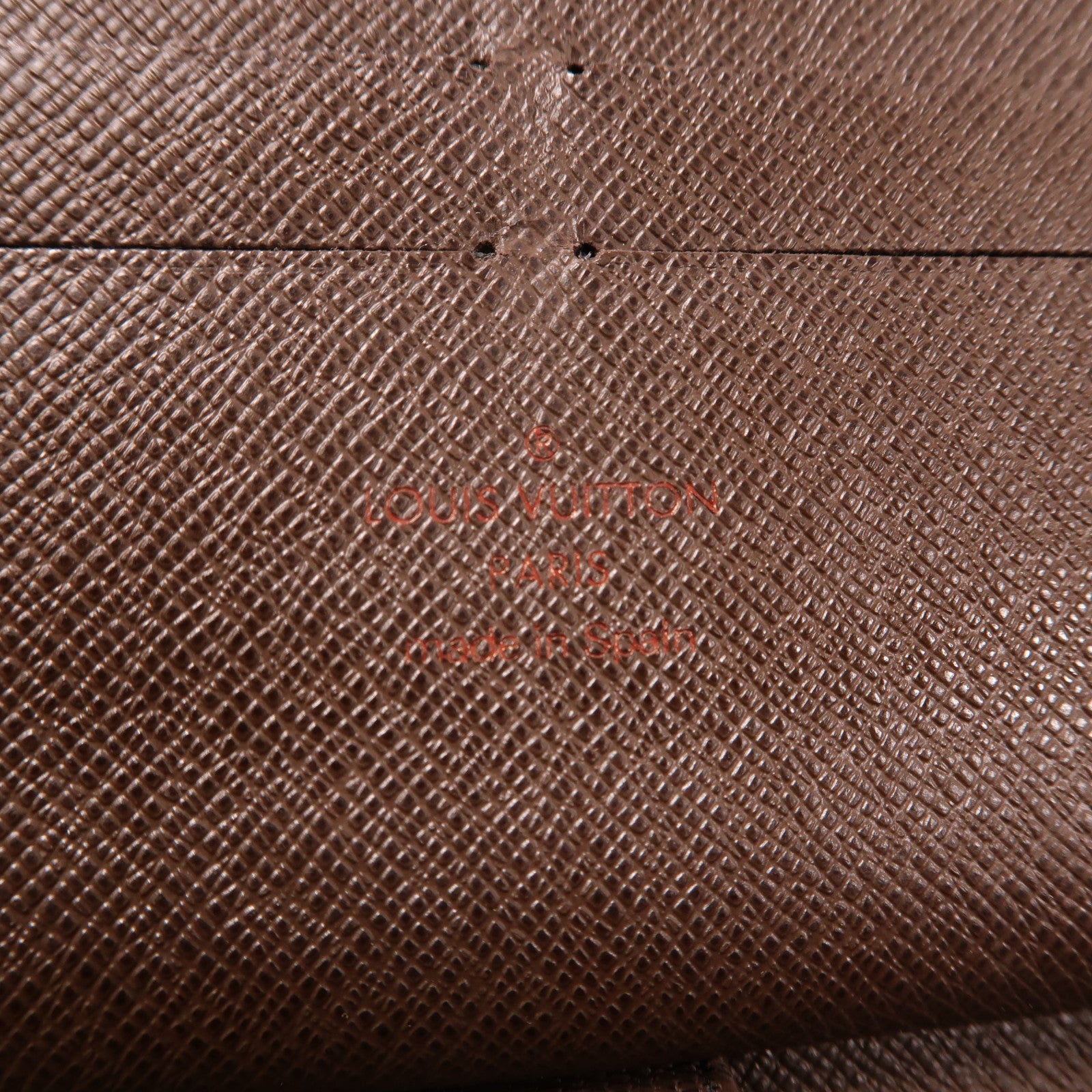 LOUIS VUITTON Damier Zippy Organizer金扣拉鍊長錢包啡色