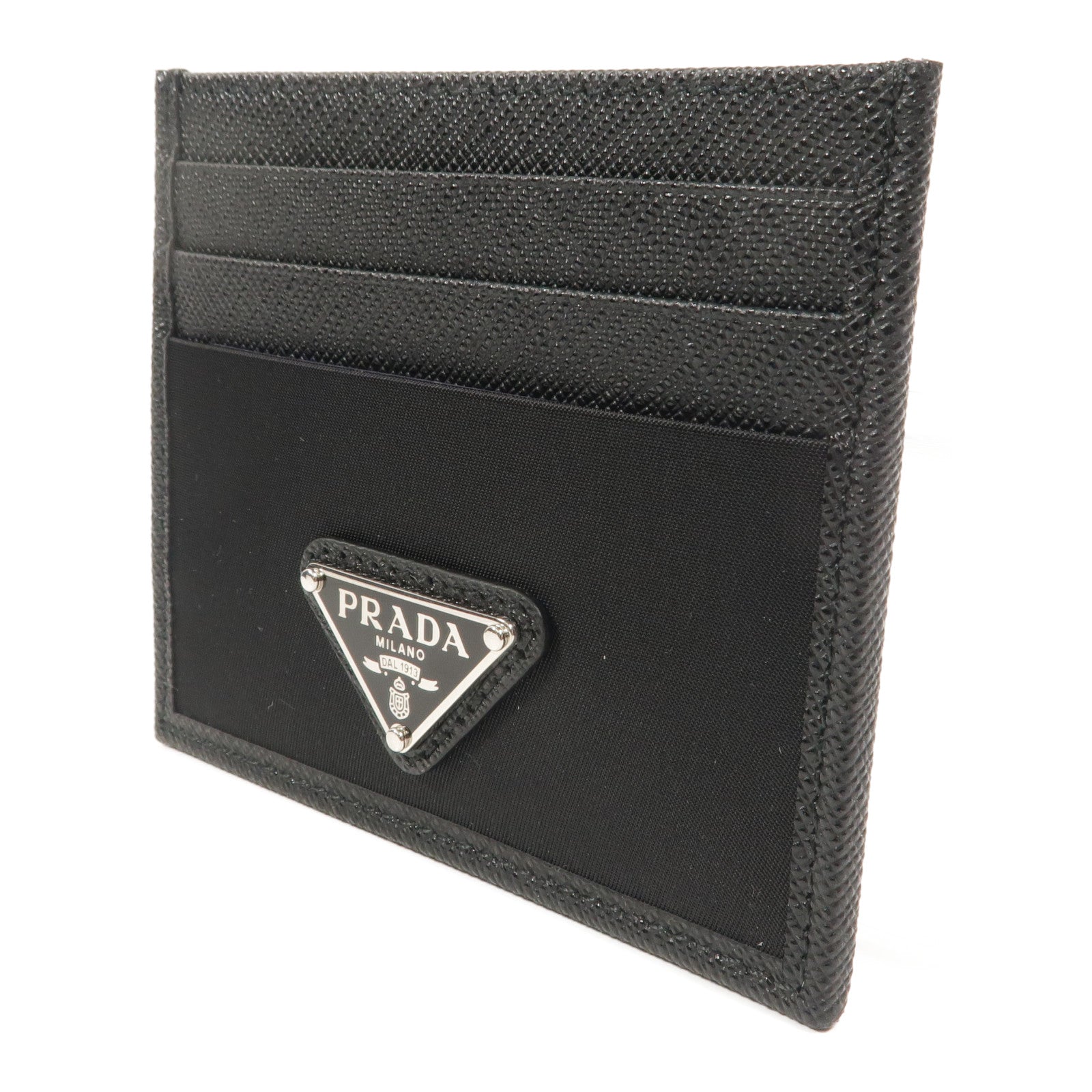 PRADA 尼龍/皮革Re-Nylon & Saffiano Leather Card Holder卡片套