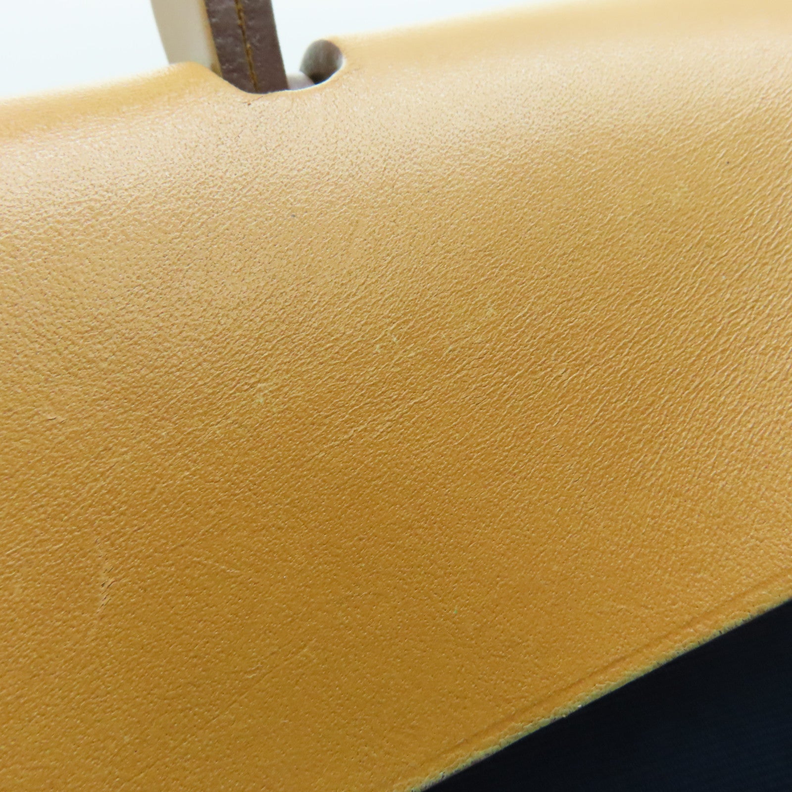 HERMES 帆布HerBag PM銀扣手挽肩背兩用袋Blue De Malte/藍色