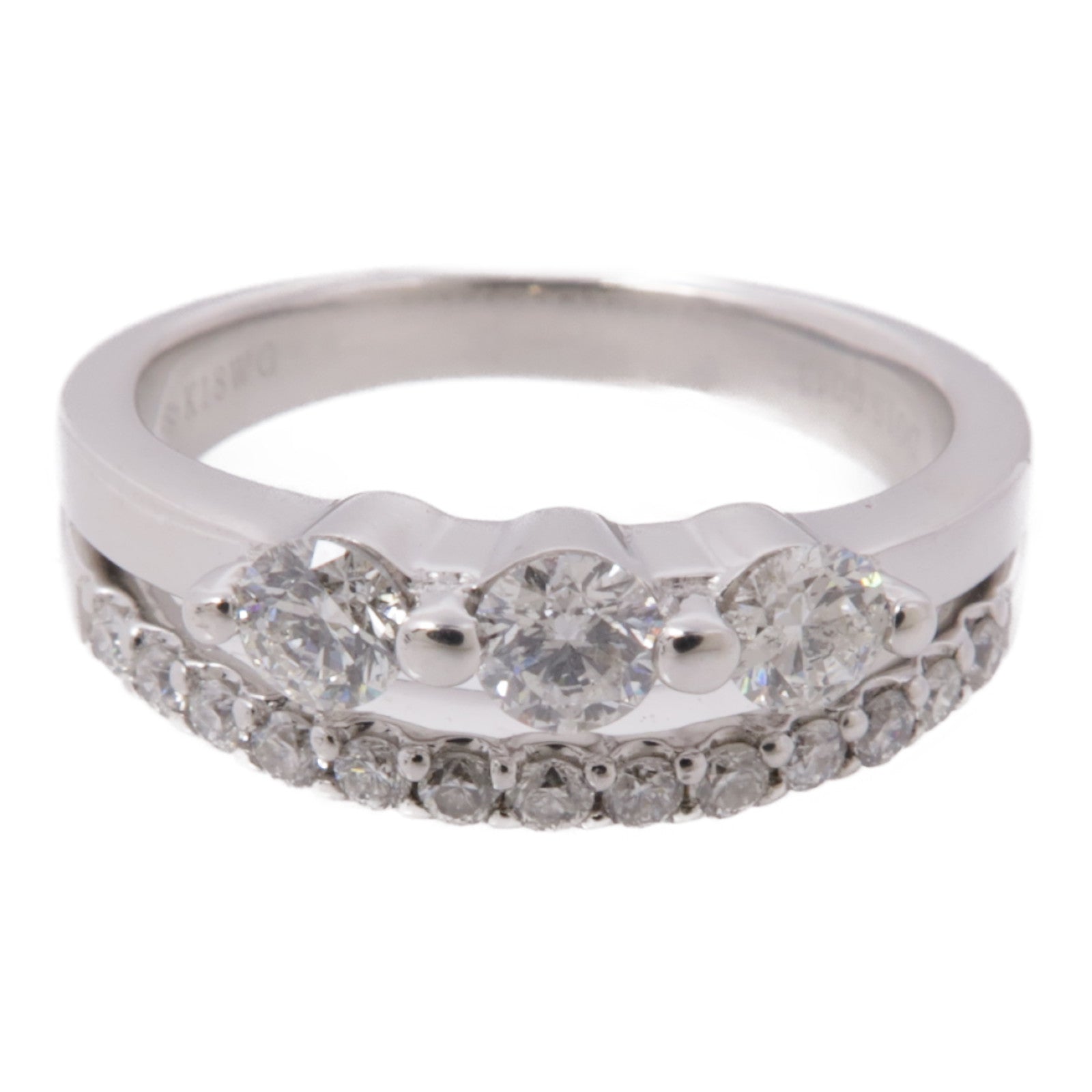 JEWELRY【激減優惠】 18K白金Diamond Ring鑽石戒指US#5.75