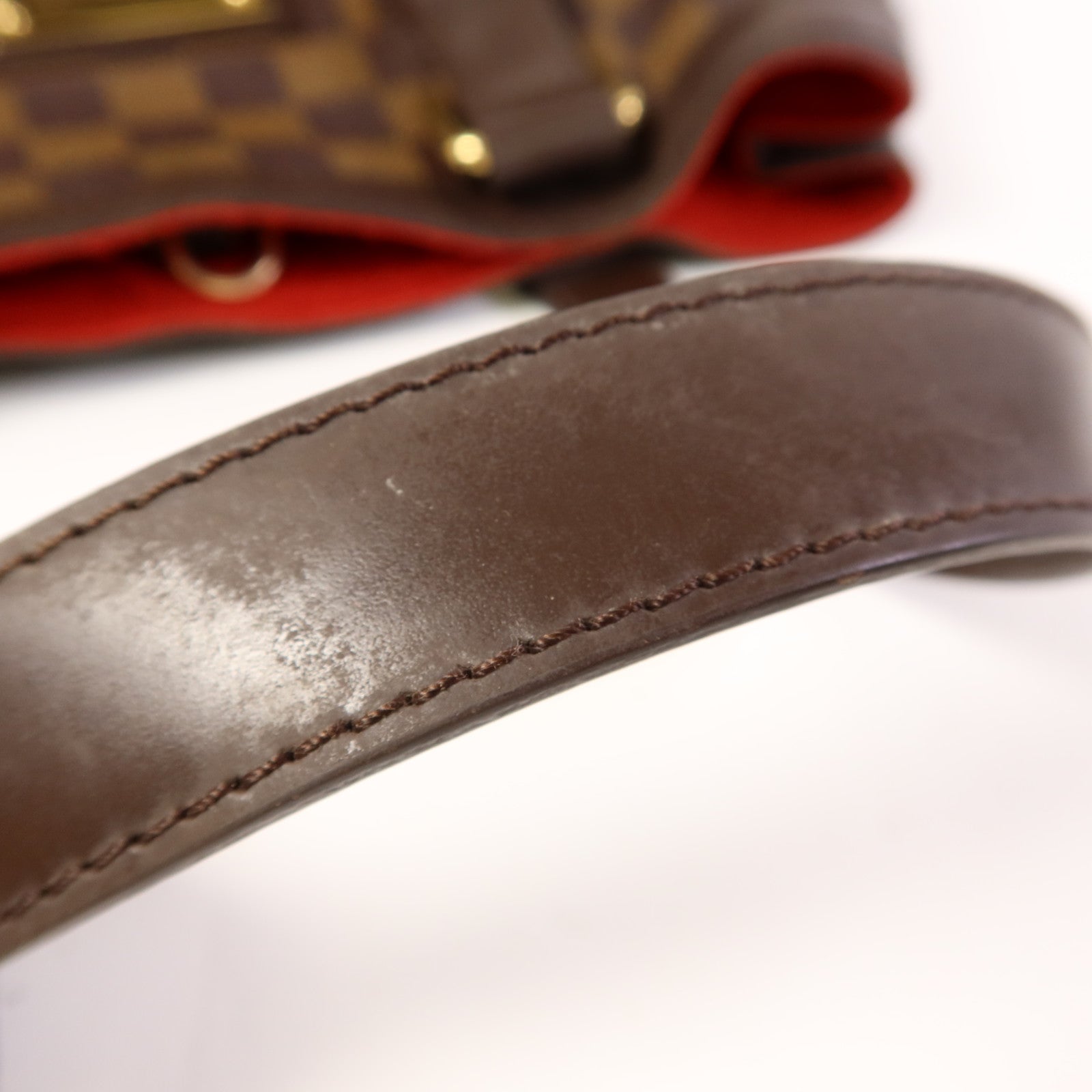 LOUIS VUITTON Damier Hampstead PM金扣手挽袋