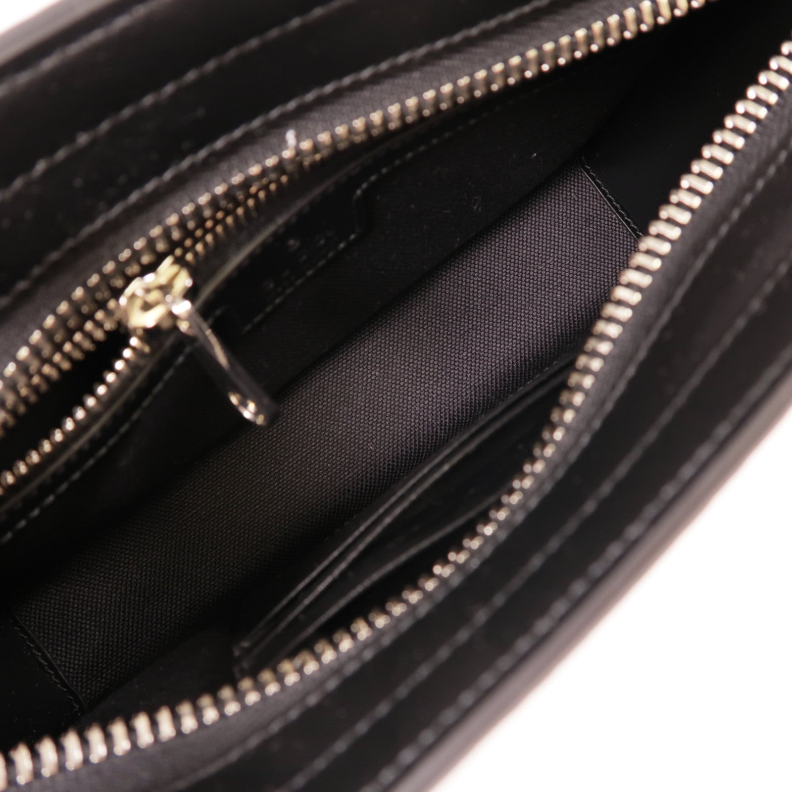 GUCCI SHW Jumbo GG Mini Shoulder Bag Black/Gray Leather 795240