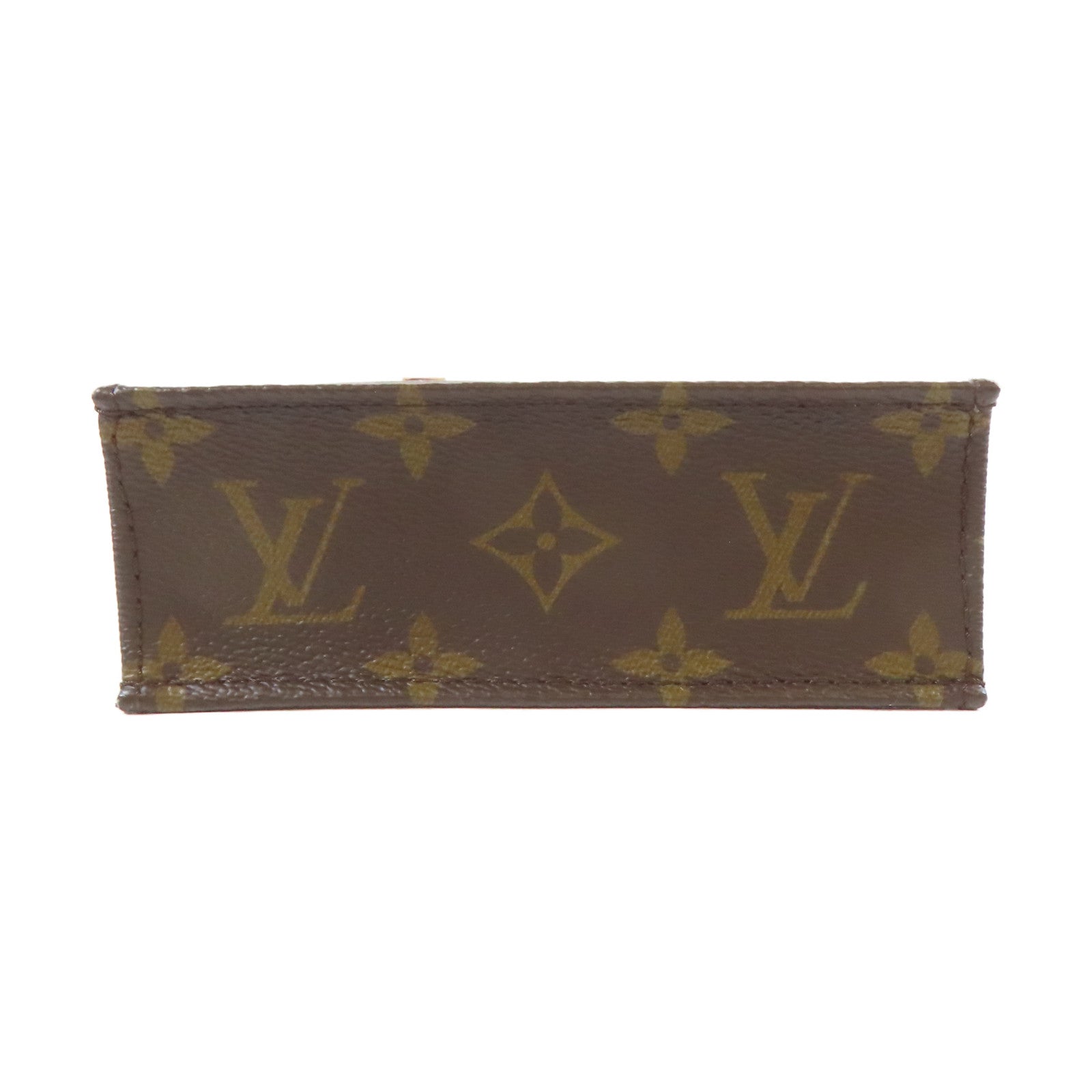 LOUIS VUITTON 【激減優惠】Monogram Petit Sac Plat金扣肩背袋啡色