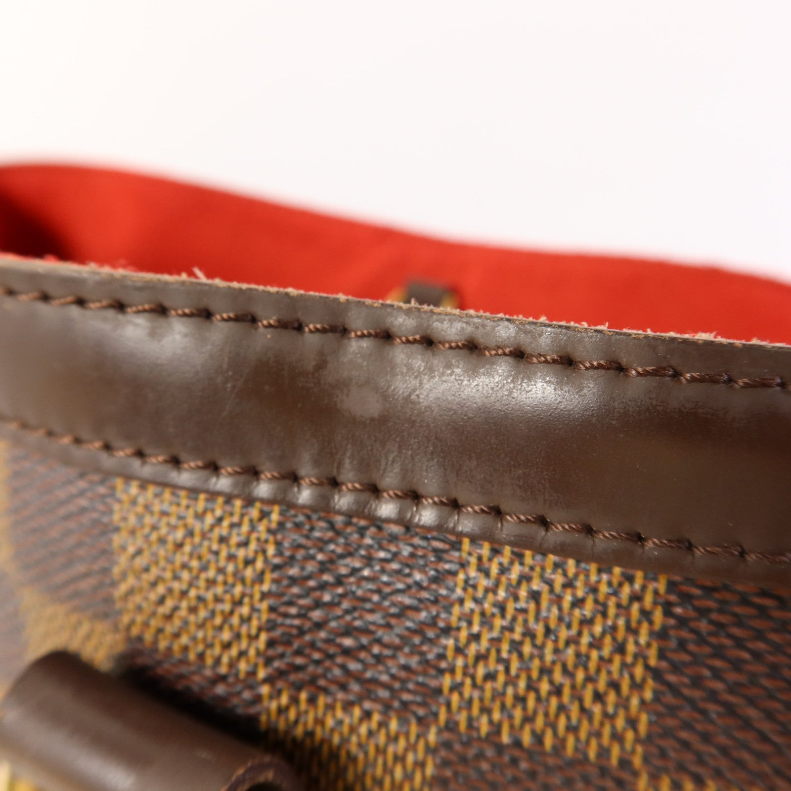 LOUIS VUITTON Damier Hampstead PM金扣手挽袋