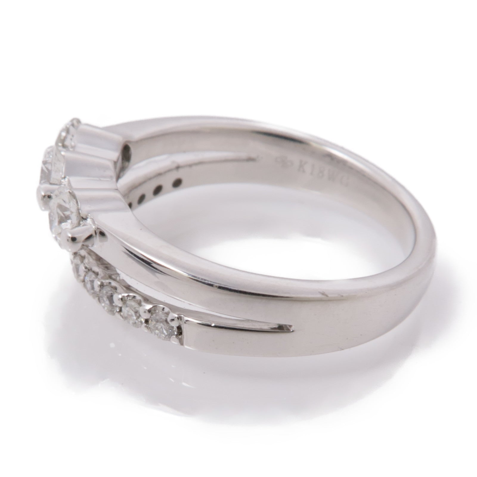 JEWELRY 【激減優惠】18K白金Diamond Ring鑽石戒指US#5.75