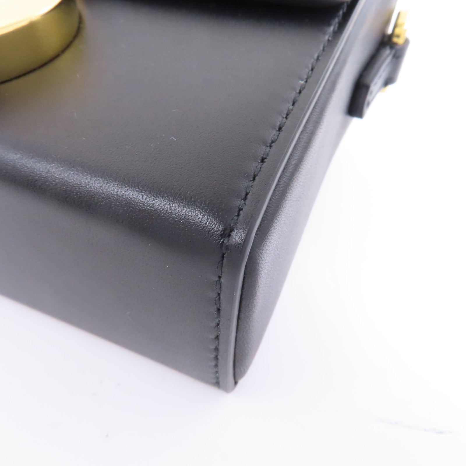 Dior 牛皮皮革Montaigne 30金扣肩背袋黑色
