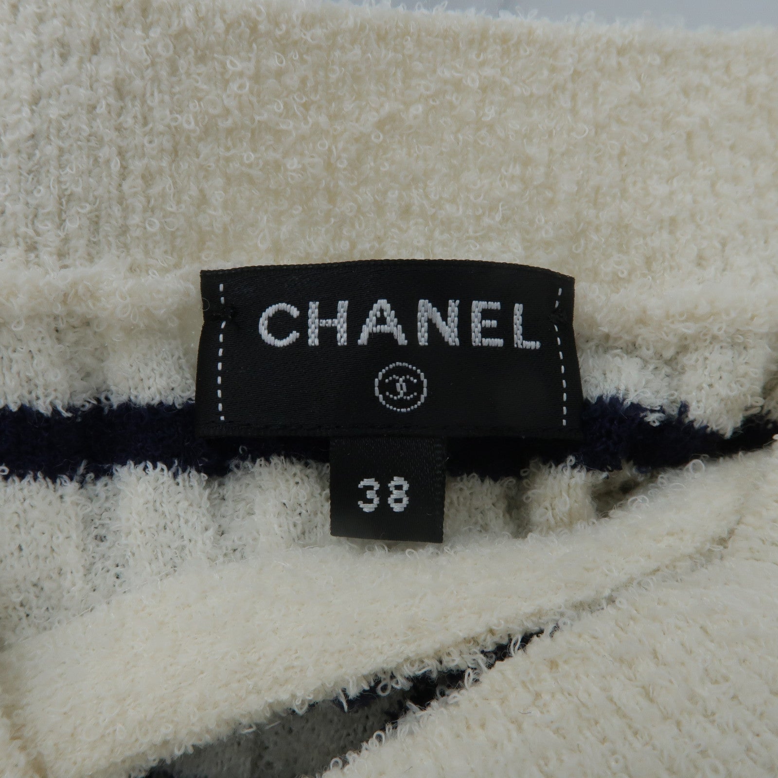CHANEL Wool/Acrylic/Polyamide Striped Knit Sweater Dress連身裙