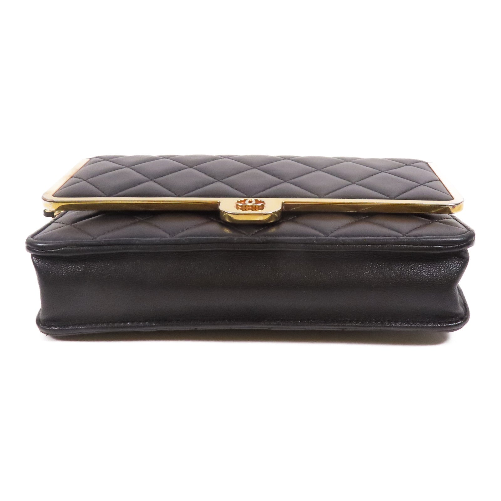 CHANEL 羊皮皮革Wallet On Chain金扣肩背袋