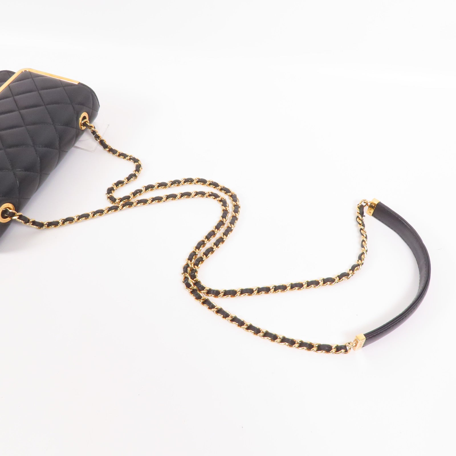 CHANEL 羊皮皮革Wallet On Chain金扣肩背袋
